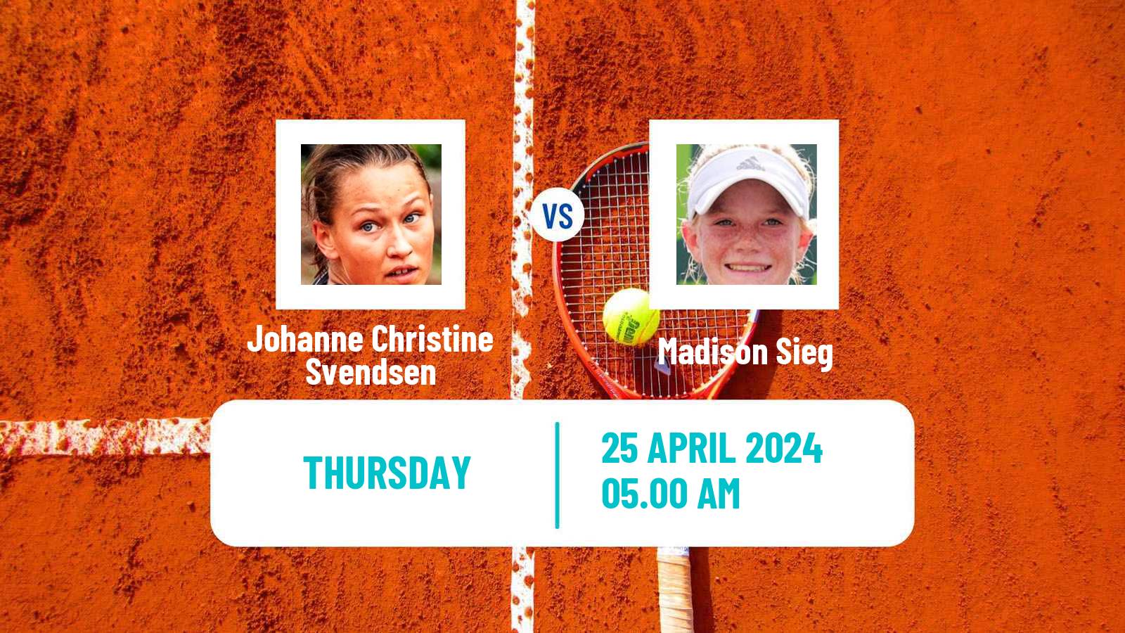 Tennis ITF W35 Nottingham Women Johanne Christine Svendsen - Madison Sieg