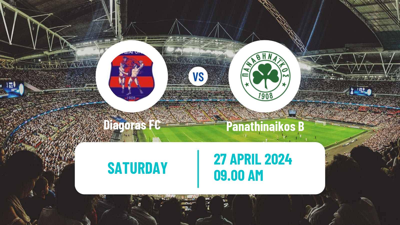 Soccer Greek Super League 2 Diagoras - Panathinaikos B