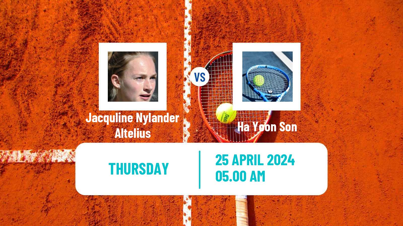 Tennis ITF W15 Telde 4 Women Jacquline Nylander Altelius - Ha Yoon Son