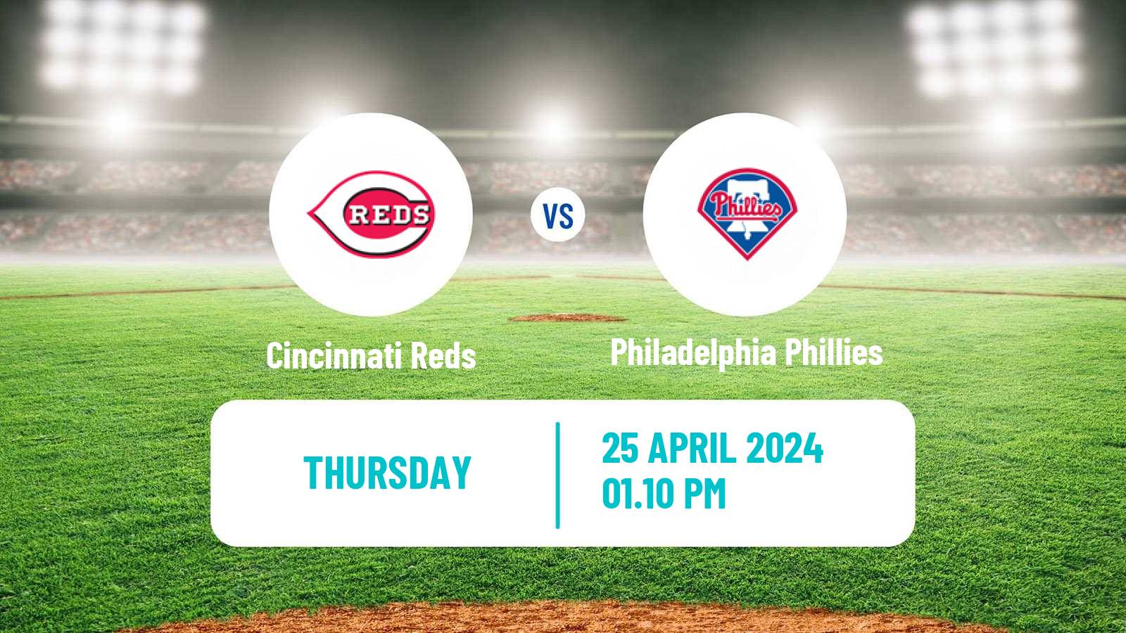 Baseball MLB Cincinnati Reds - Philadelphia Phillies