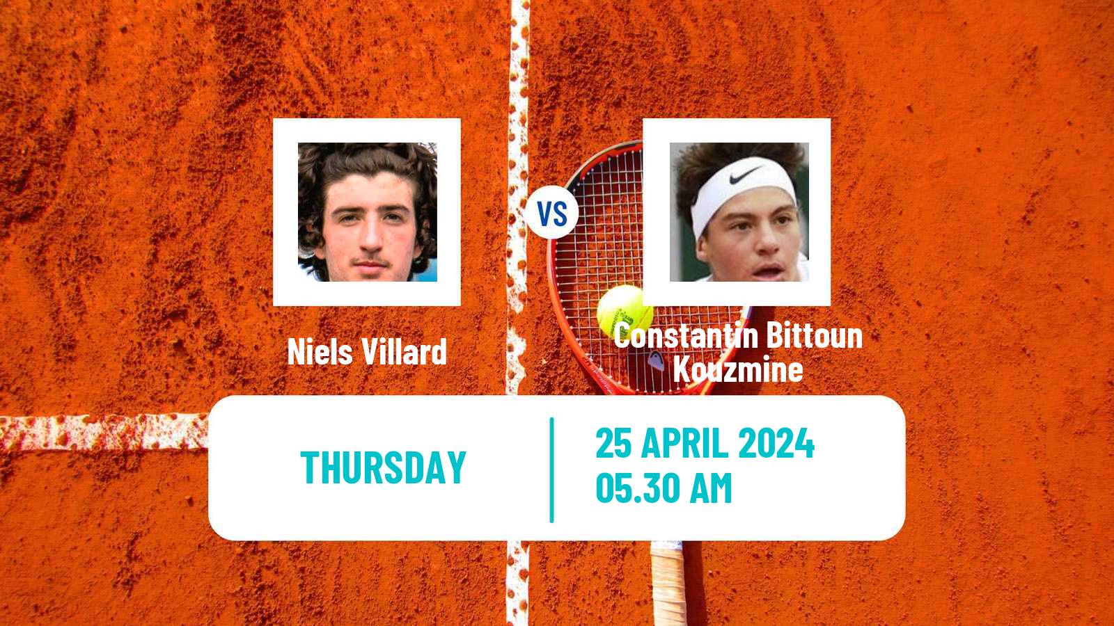 Tennis ITF M25 Angers Men Niels Villard - Constantin Bittoun Kouzmine