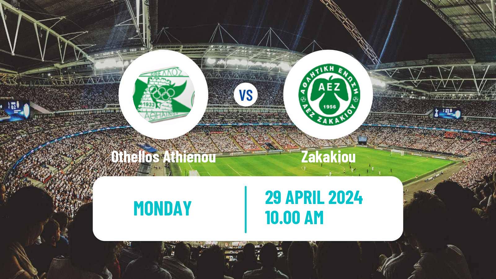 Soccer Cypriot First Division Othellos Athienou - Zakakiou