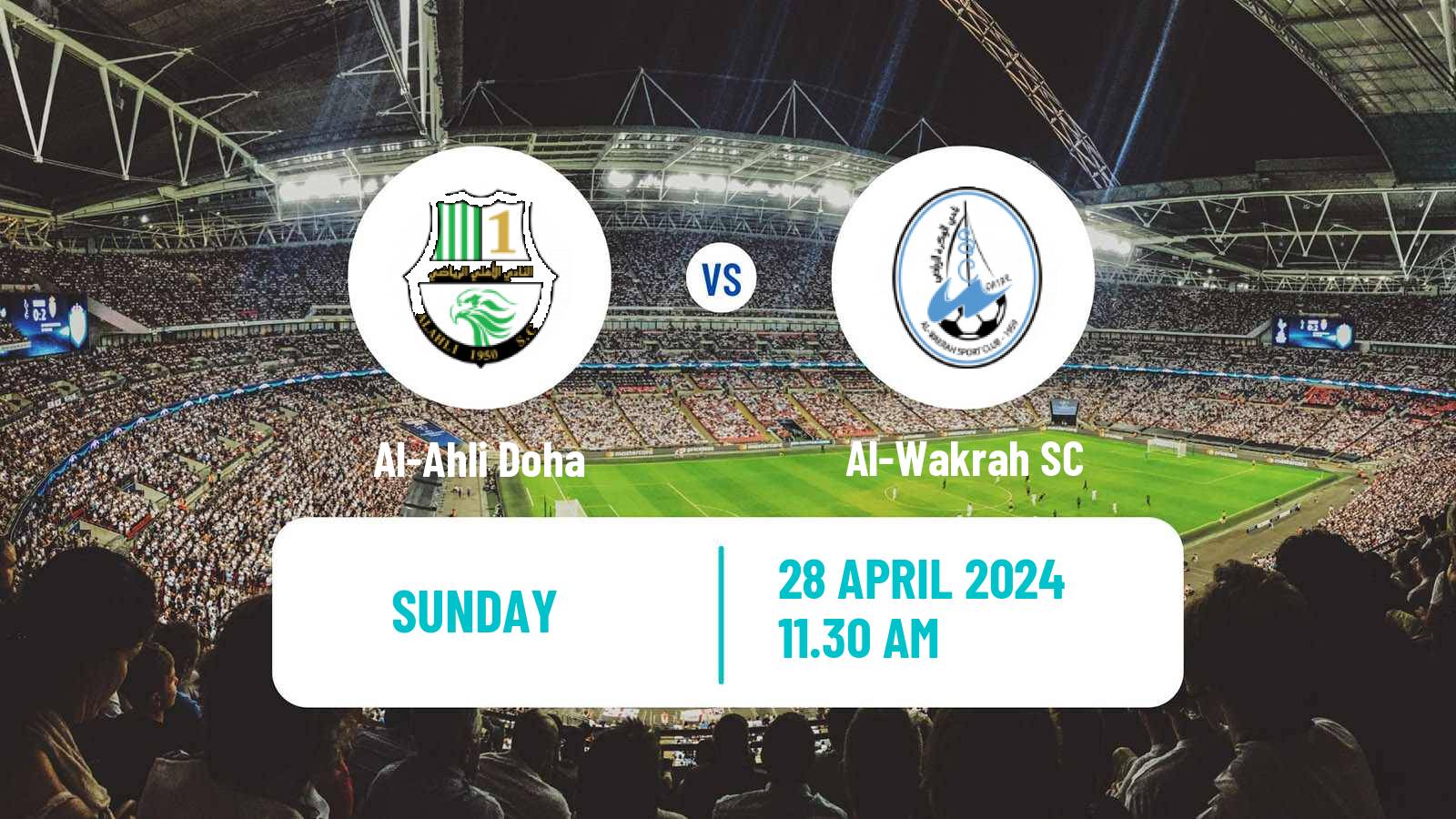 Soccer Qatar QSL Al-Ahli Doha - Al-Wakrah