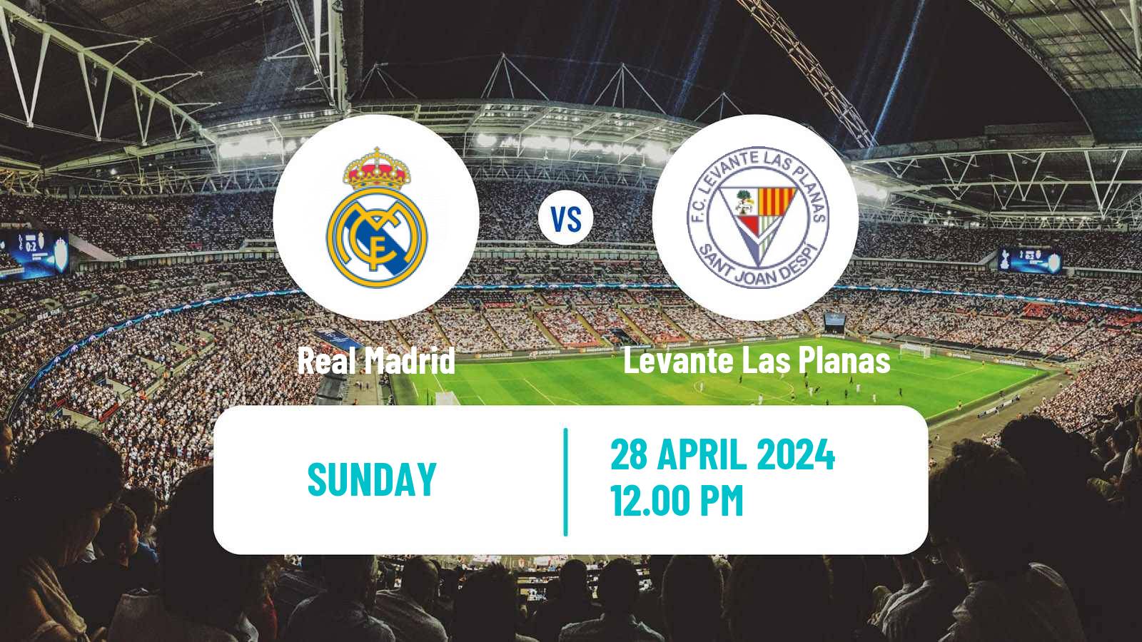 Soccer Spanish Primera División Women Real Madrid - Levante Las Planas