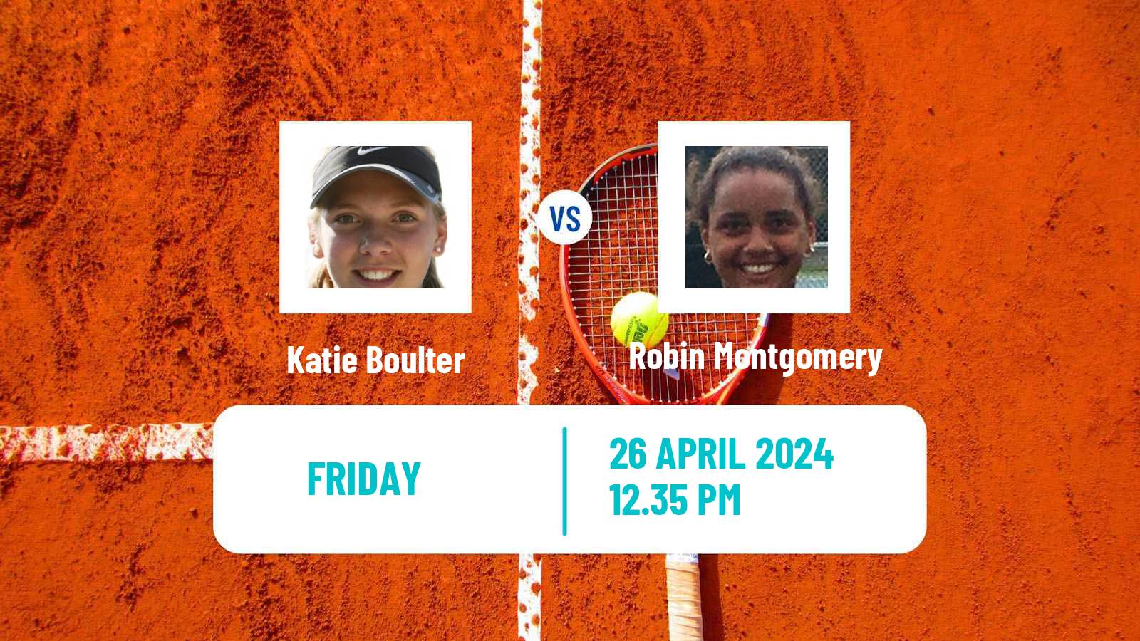 Tennis WTA Madrid Katie Boulter - Robin Montgomery