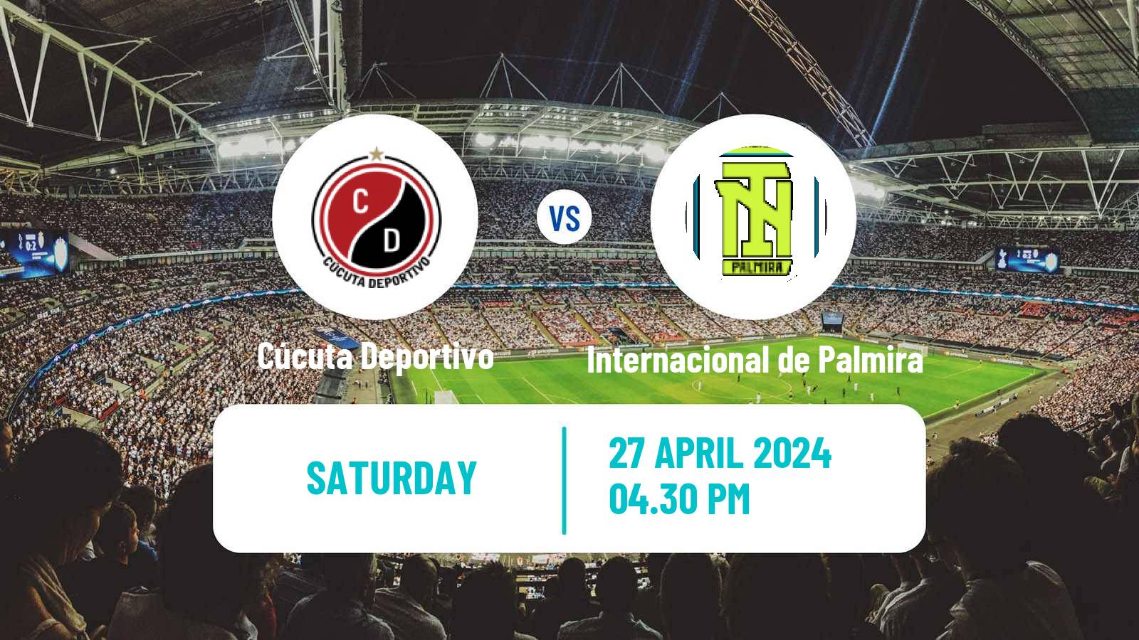 Soccer Colombian Primera B Cúcuta Deportivo - Internacional de Palmira