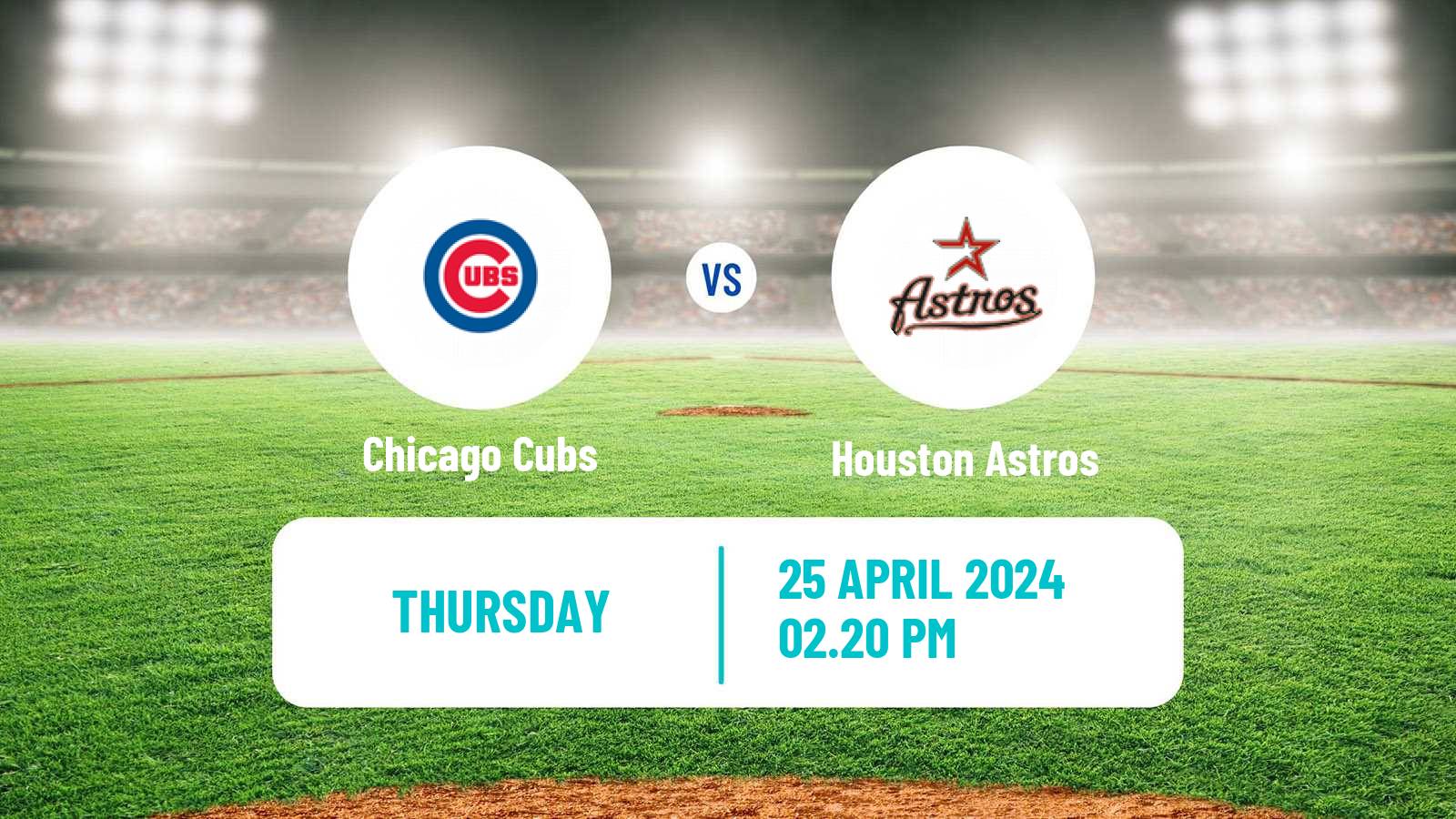 Baseball MLB Chicago Cubs - Houston Astros