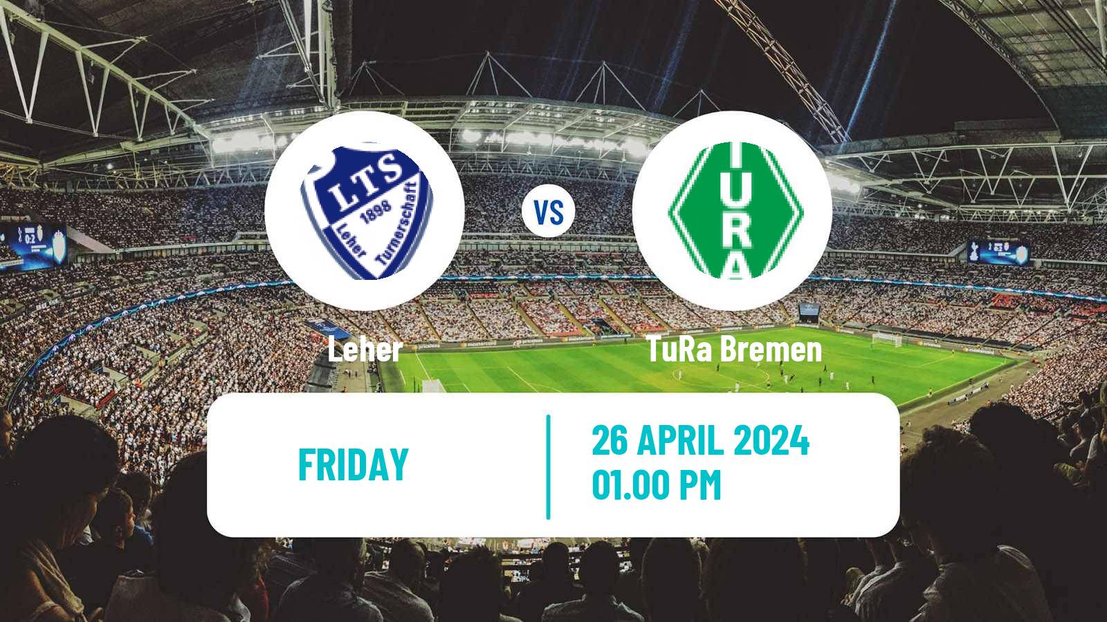Soccer German Oberliga Bremen Leher - TuRa Bremen