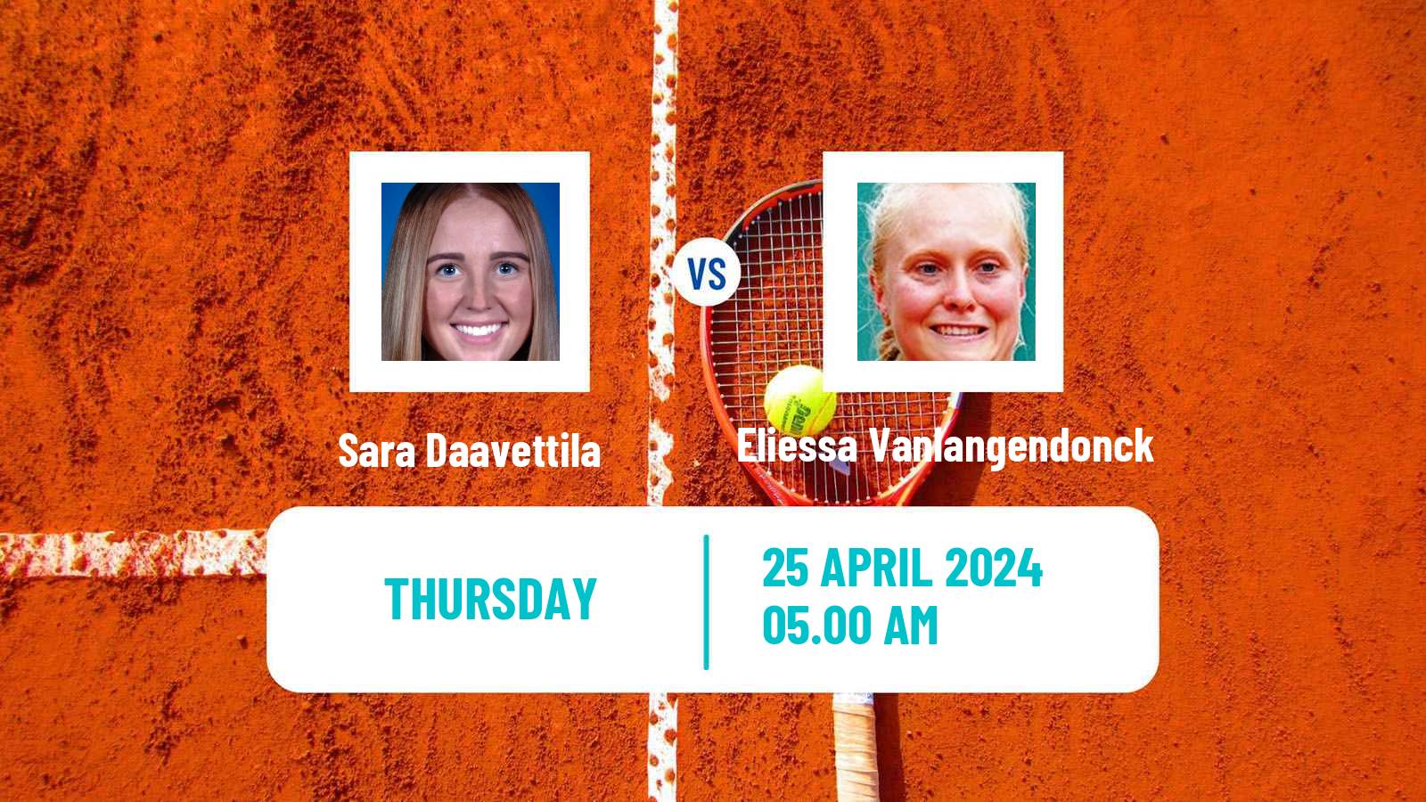 Tennis ITF W15 Monastir 15 Women Sara Daavettila - Eliessa Vanlangendonck
