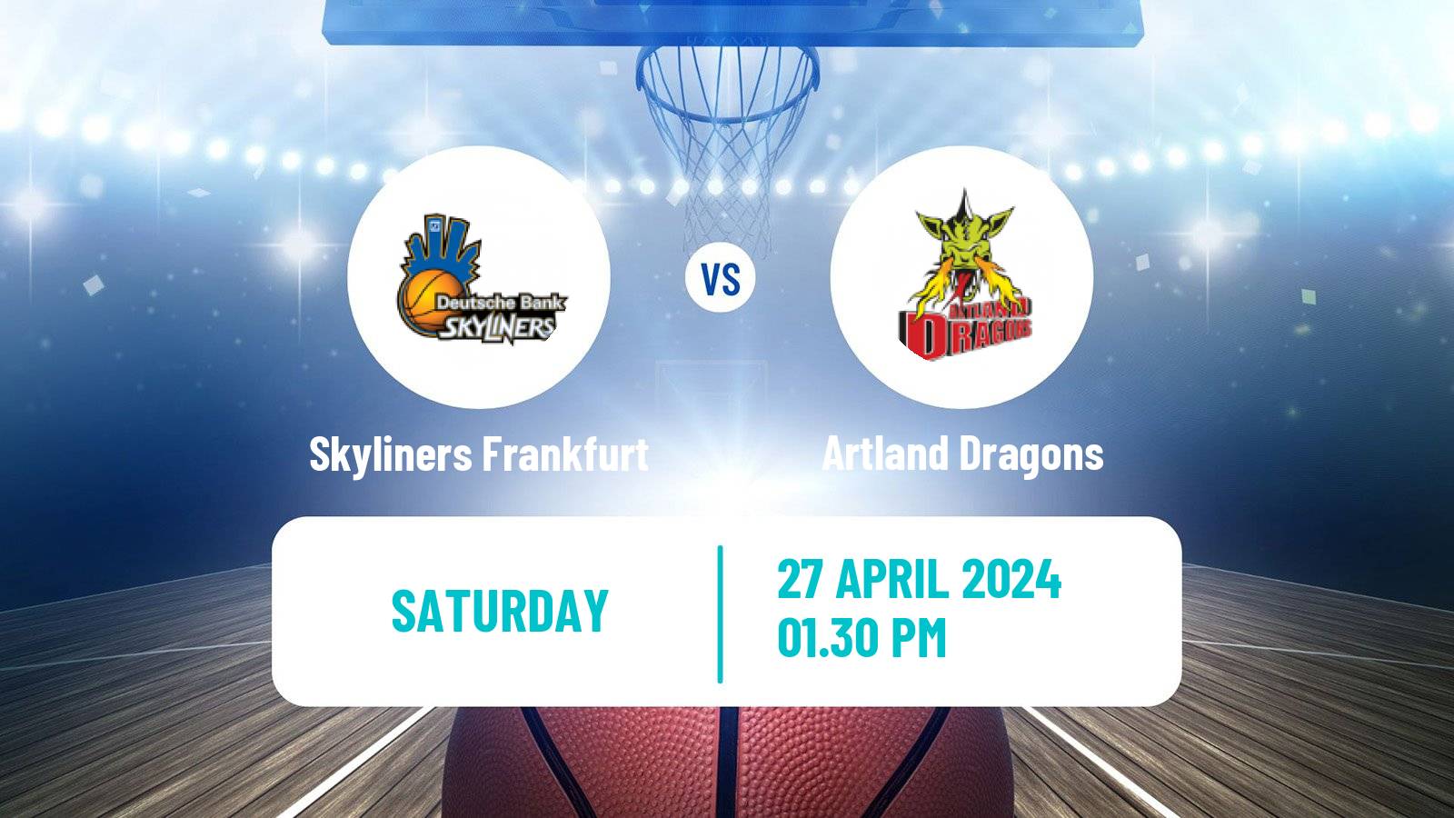Basketball German Pro A Basketball Skyliners Frankfurt - Artland Dragons