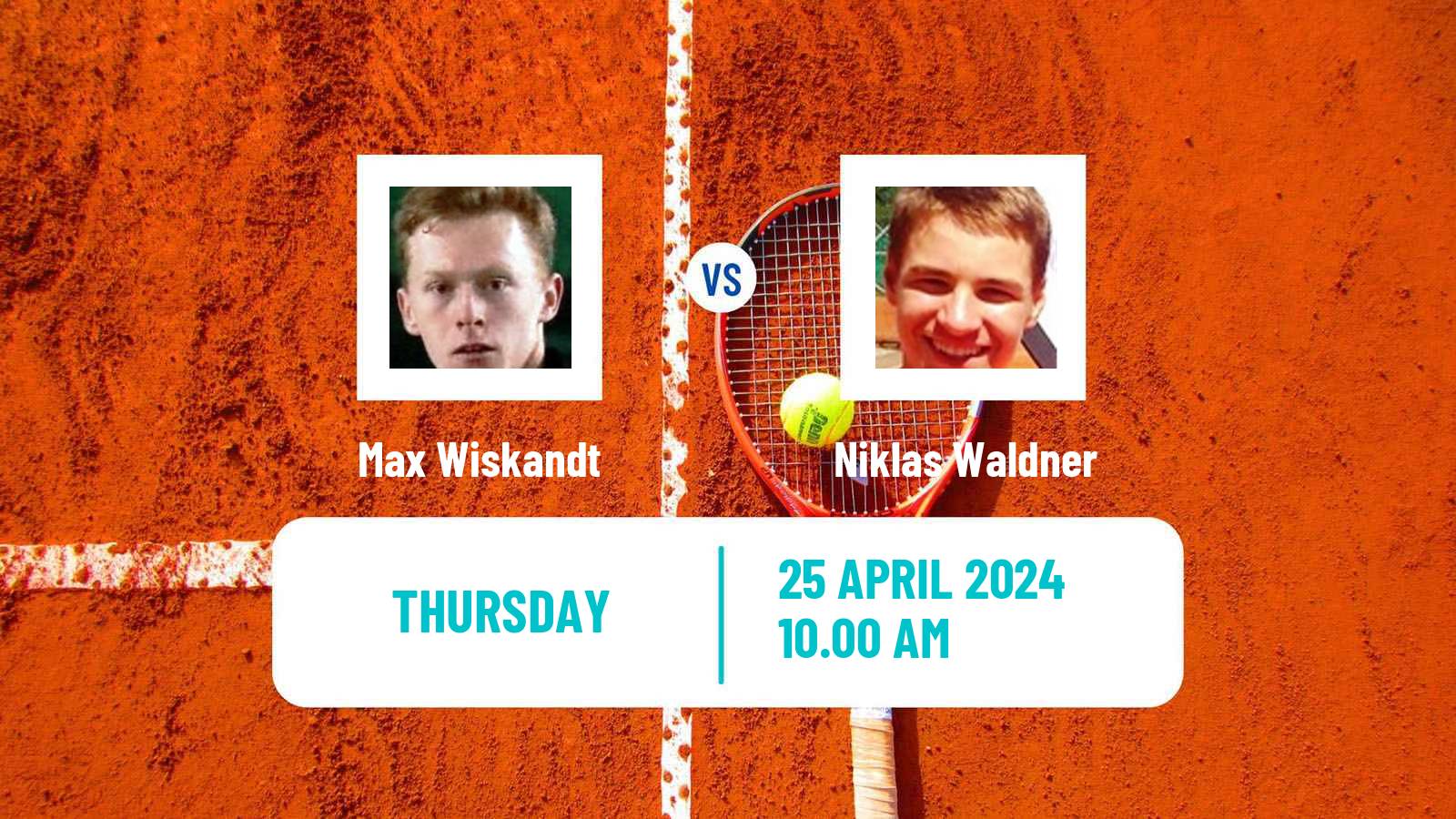 Tennis ITF M15 Monastir 17 Men Max Wiskandt - Niklas Waldner