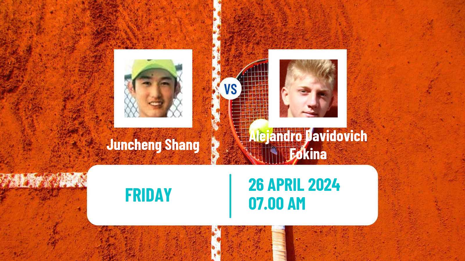 Tennis ATP Madrid Juncheng Shang - Alejandro Davidovich Fokina