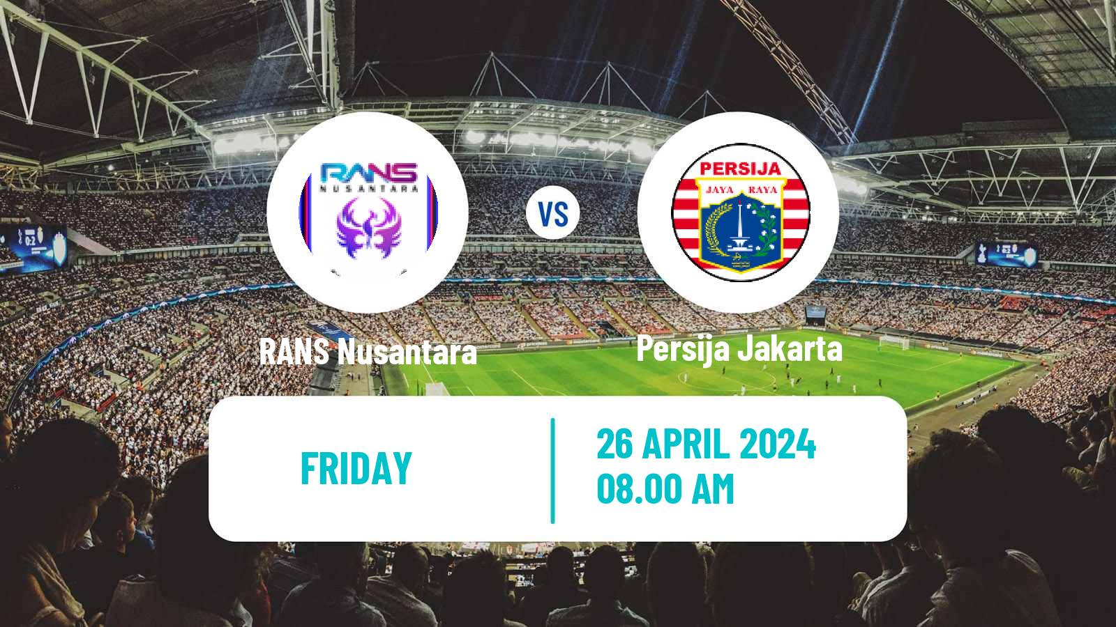 Soccer Indonesian Liga 1 RANS Nusantara - Persija Jakarta