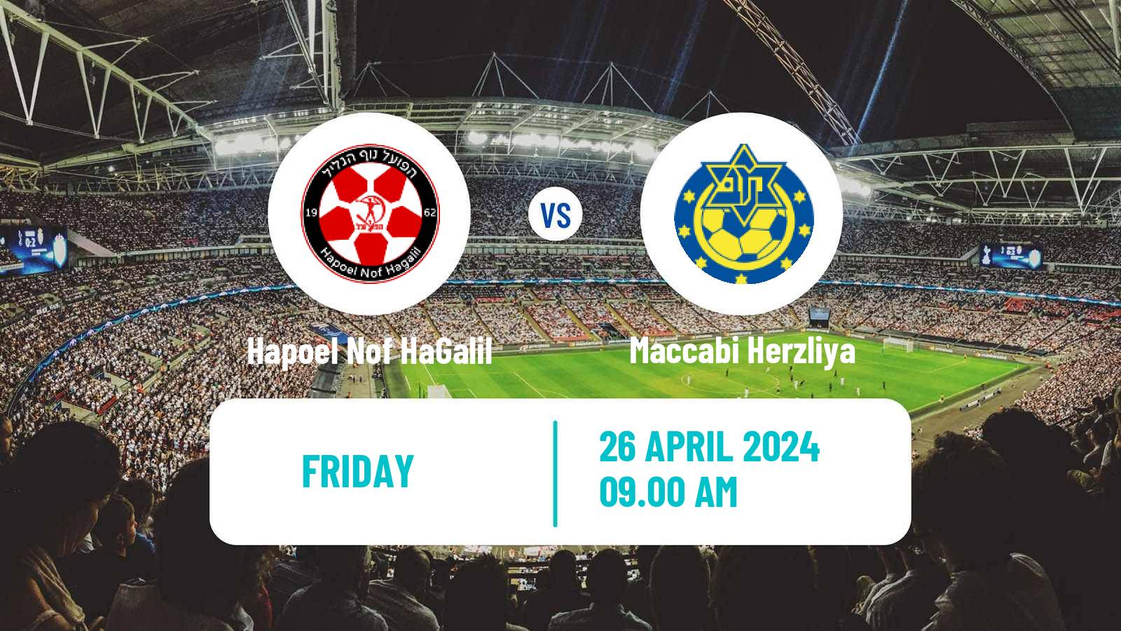 Soccer Israeli Liga Leumit Hapoel Nof HaGalil - Maccabi Herzliya