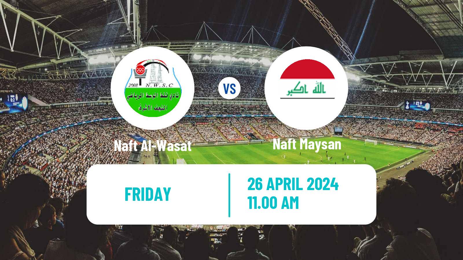 Soccer Iraqi Premier League Naft Al-Wasat - Naft Maysan