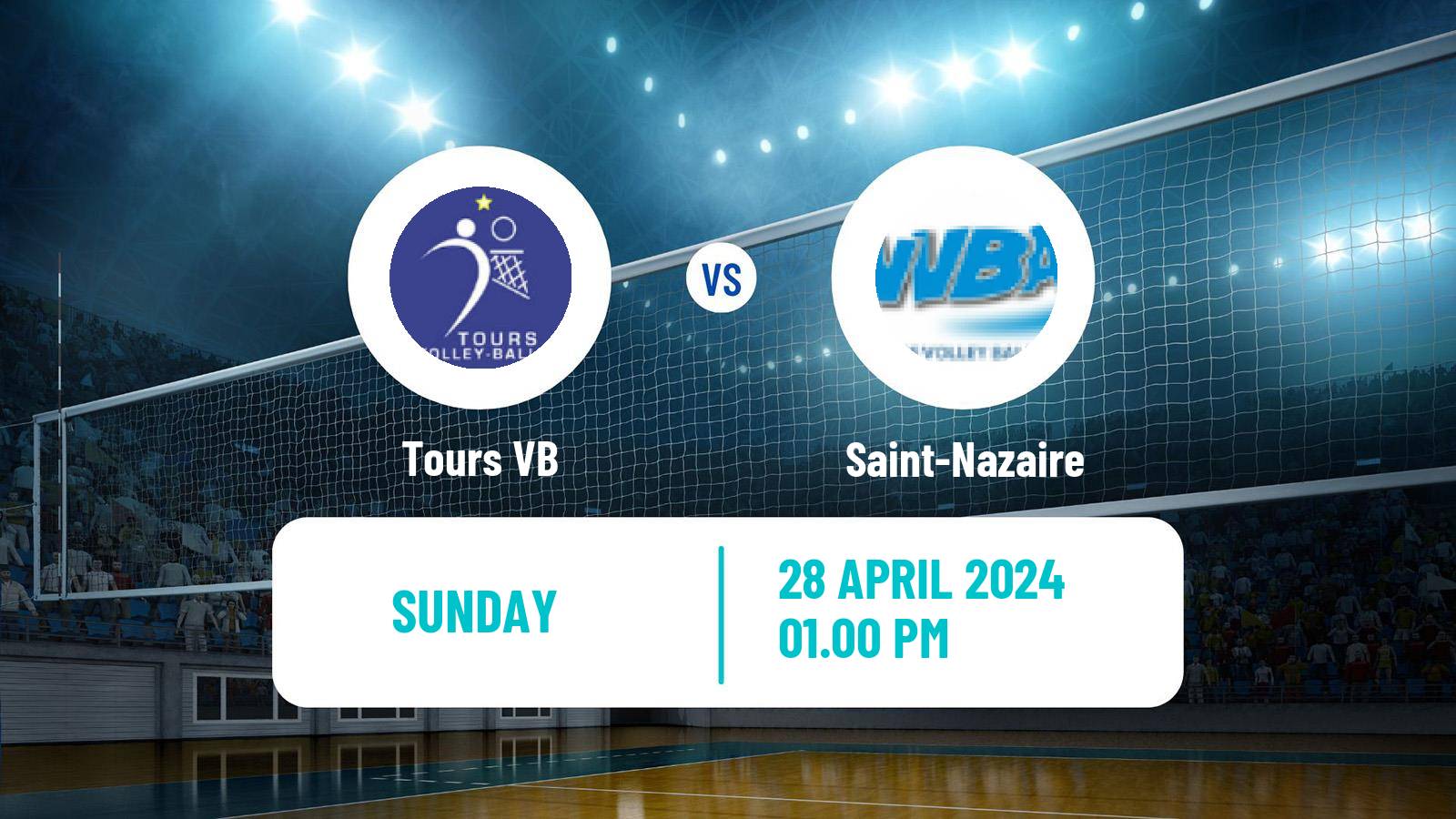 Volleyball French Ligue A Volleyball Tours VB - Saint-Nazaire