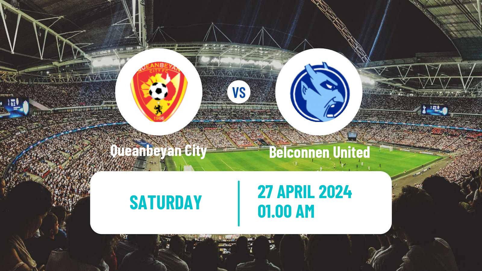 Soccer Australian Capital Premier League Queanbeyan City - Belconnen United