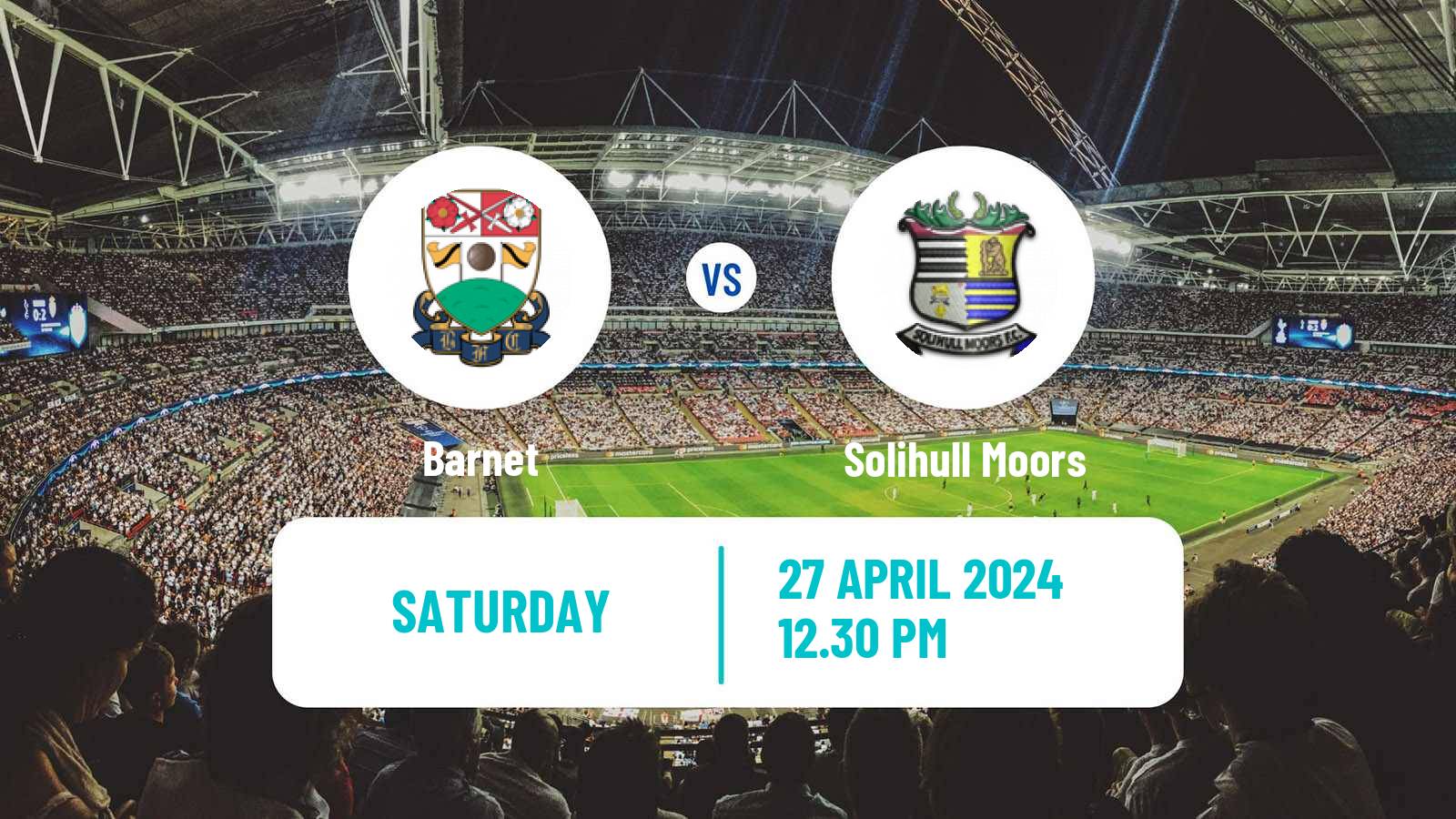 Soccer English National League Barnet - Solihull Moors