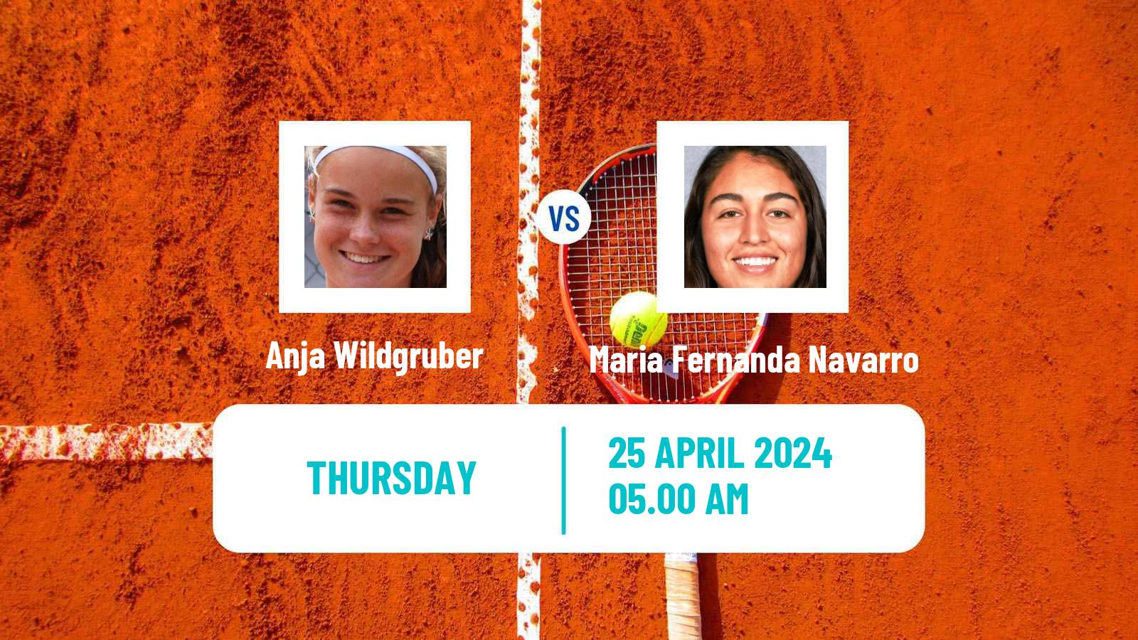 Tennis ITF W15 Monastir 15 Women Anja Wildgruber - Maria Fernanda Navarro