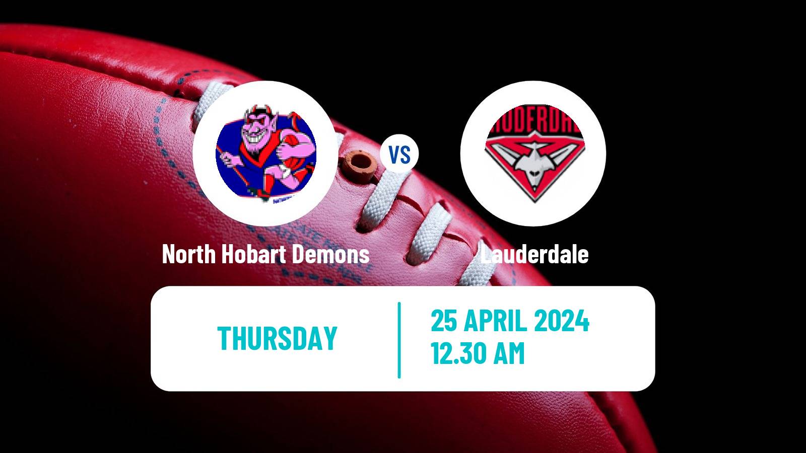 Aussie rules TSL North Hobart Demons - Lauderdale