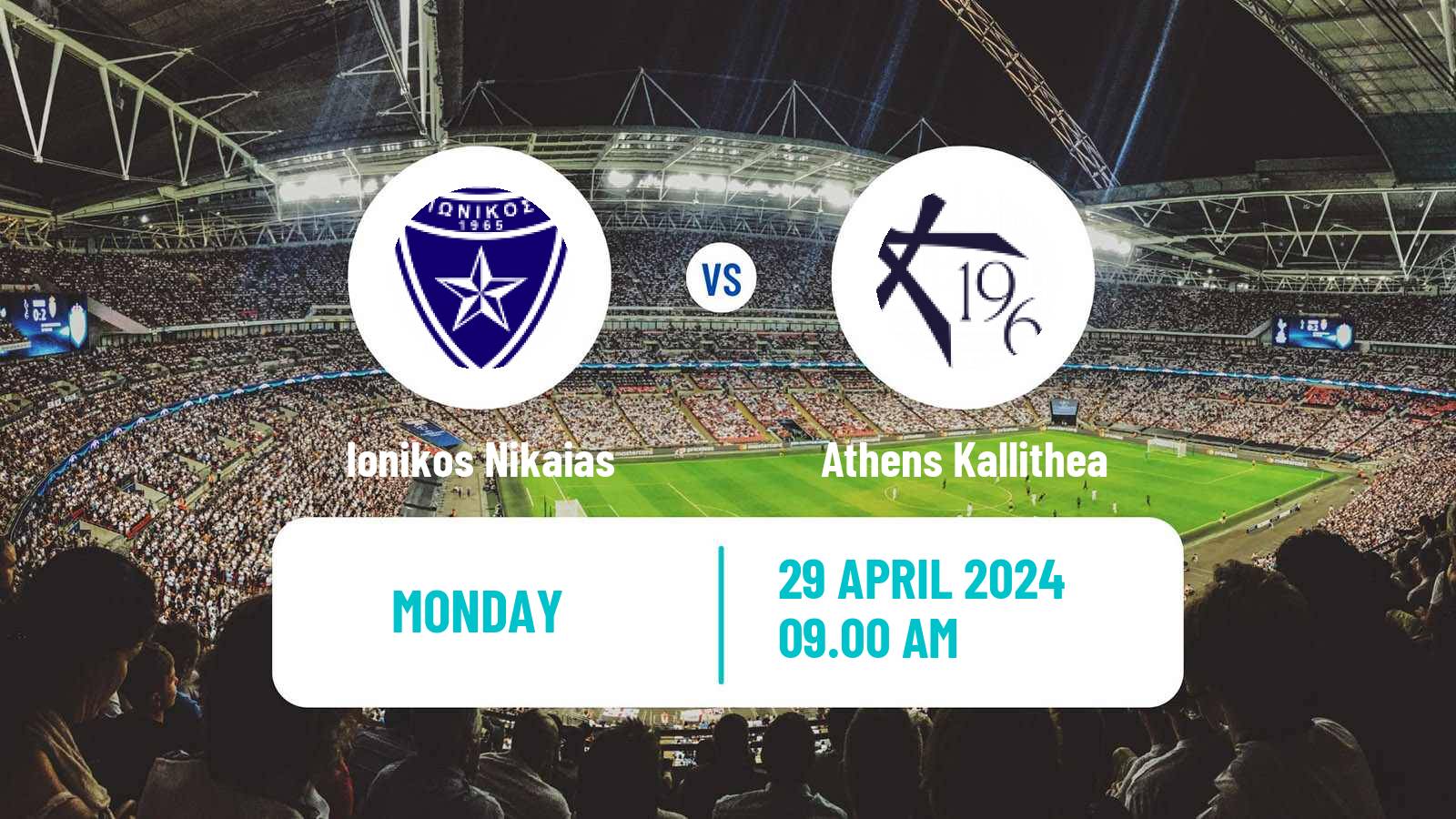 Soccer Greek Super League 2 Ionikos Nikaias - Athens Kallithea