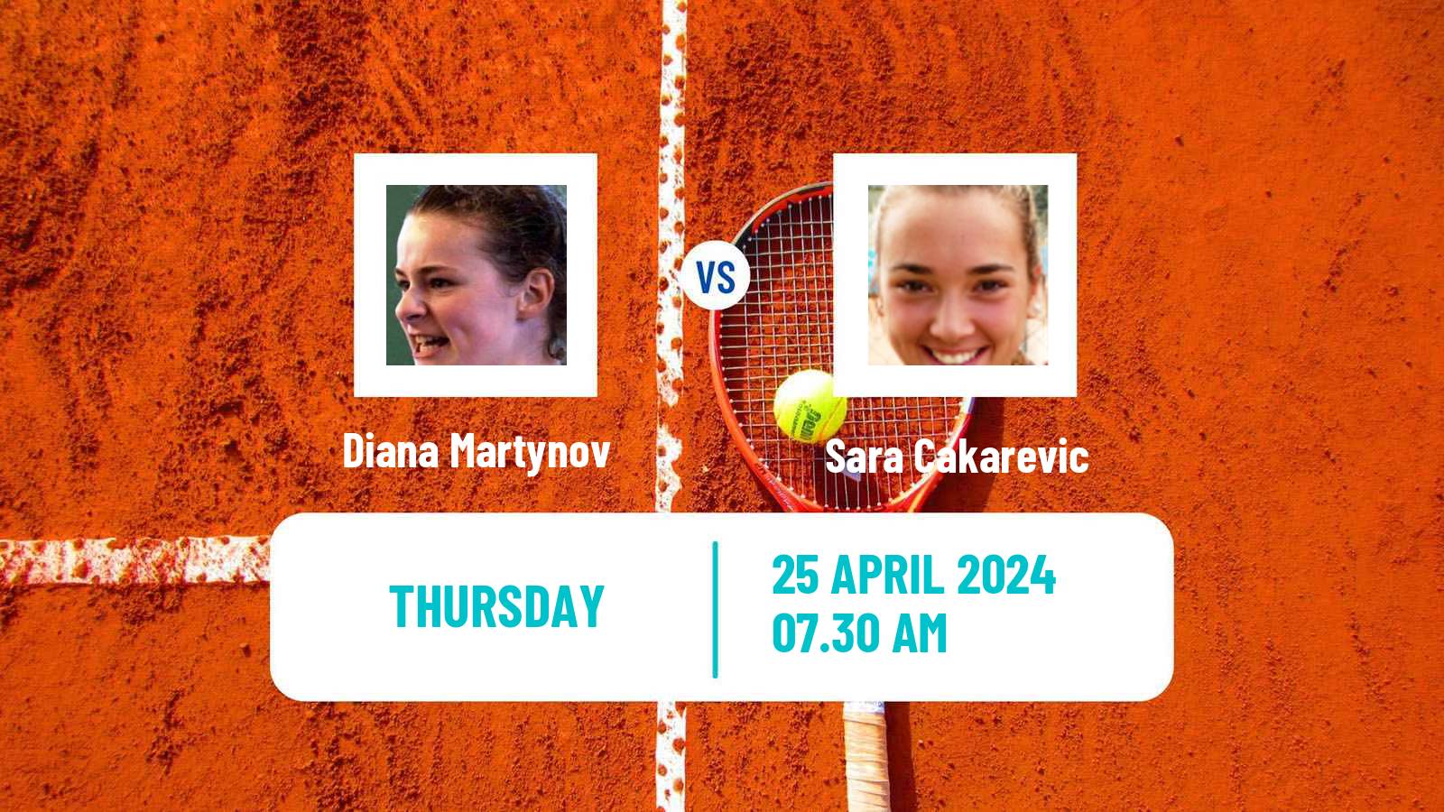 Tennis ITF W35 Hammamet 6 Women Diana Martynov - Sara Cakarevic