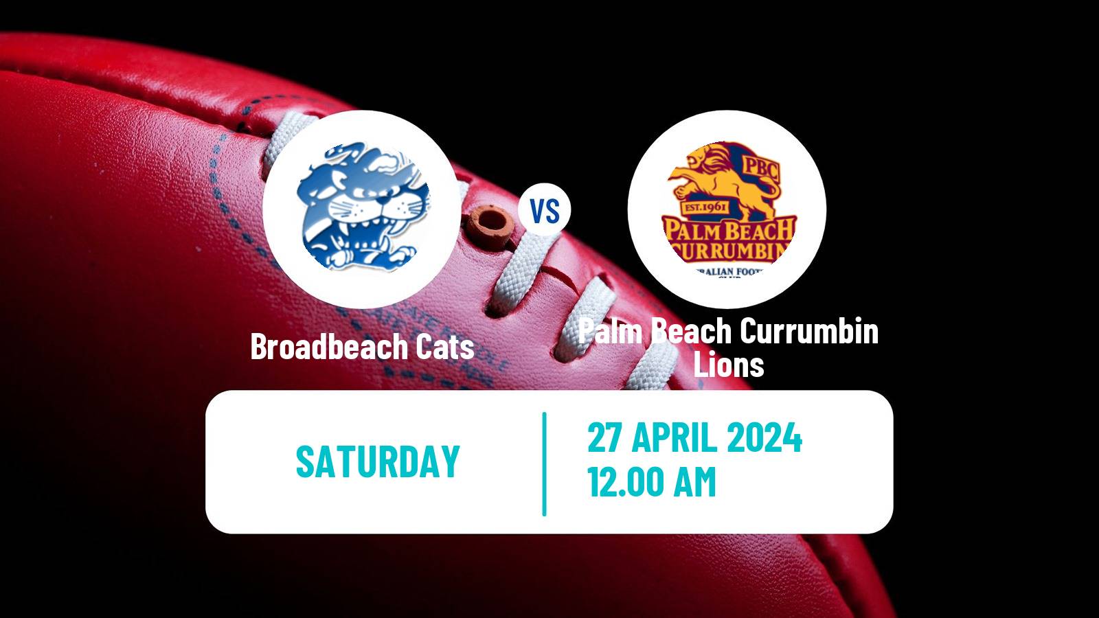 Aussie rules QAFL Broadbeach Cats - Palm Beach Currumbin Lions