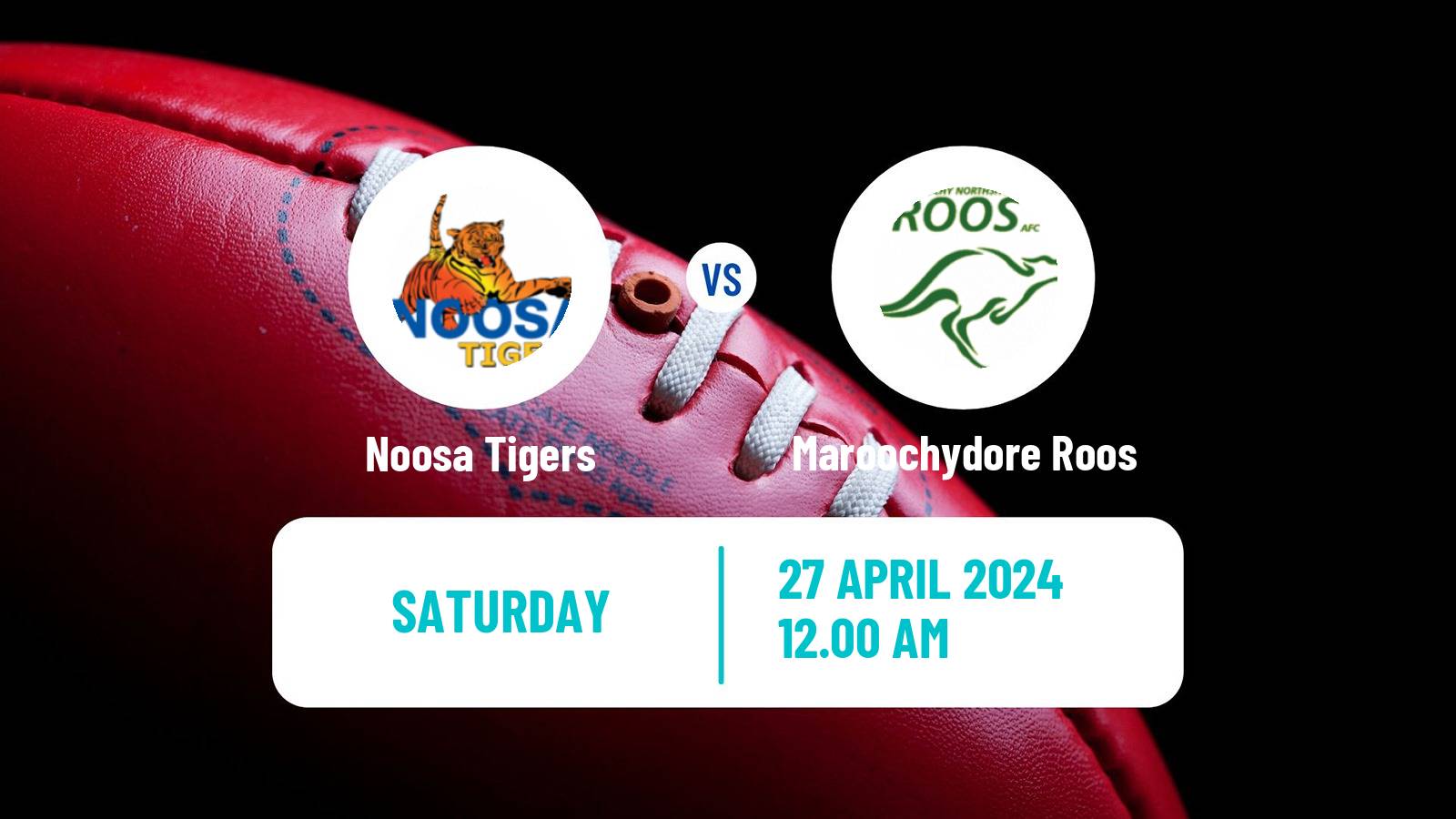 Aussie rules QAFL Noosa Tigers - Maroochydore Roos