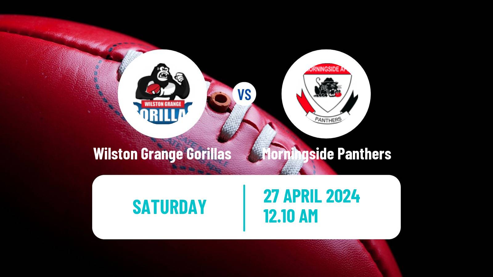 Aussie rules QAFL Wilston Grange Gorillas - Morningside Panthers