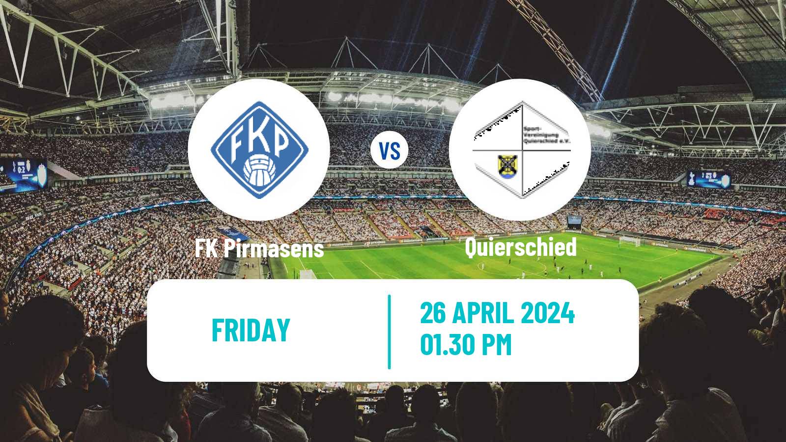 Soccer German Oberliga Rheinland-Pfalz/Saar Pirmasens - Quierschied