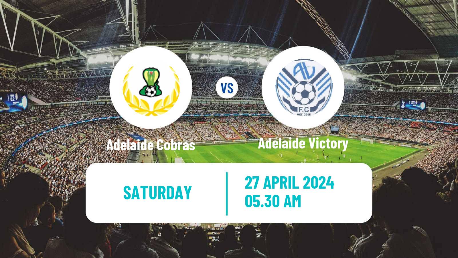 Soccer Australian SA State League Adelaide Cobras - Adelaide Victory