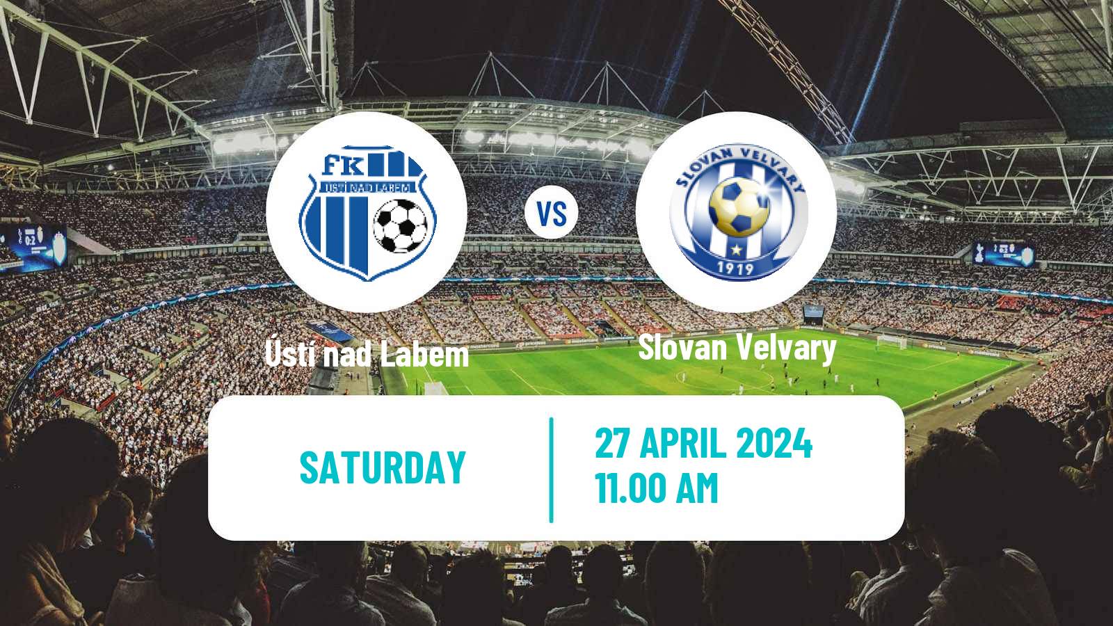 Soccer Czech CFL Group B Ústí nad Labem - Slovan Velvary