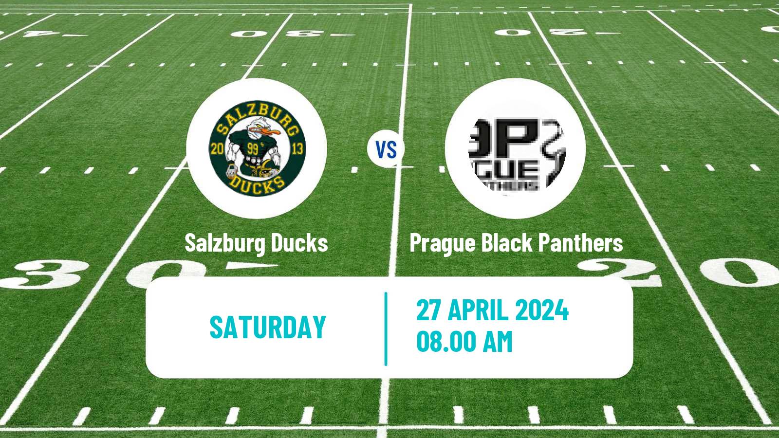 American football Austrian Football League Salzburg Ducks - Prague Black Panthers