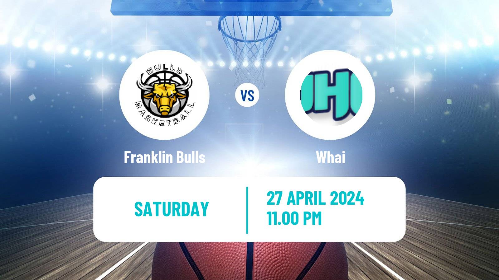 Basketball New Zealand NBL Franklin Bulls - Whai