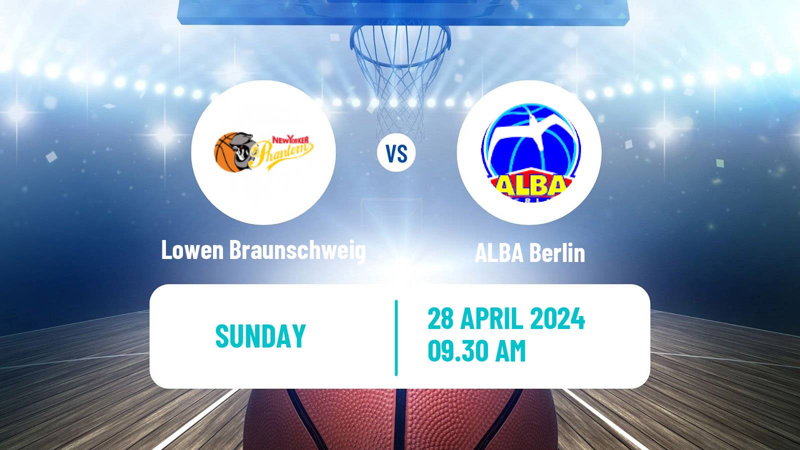 Basketball German BBL Lowen Braunschweig - ALBA Berlin