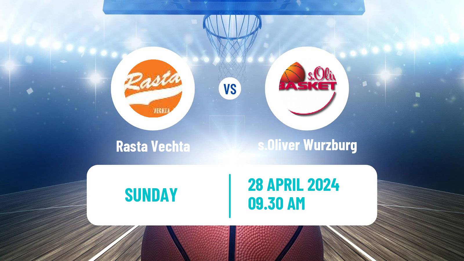 Basketball German BBL Rasta Vechta - s.Oliver Wurzburg