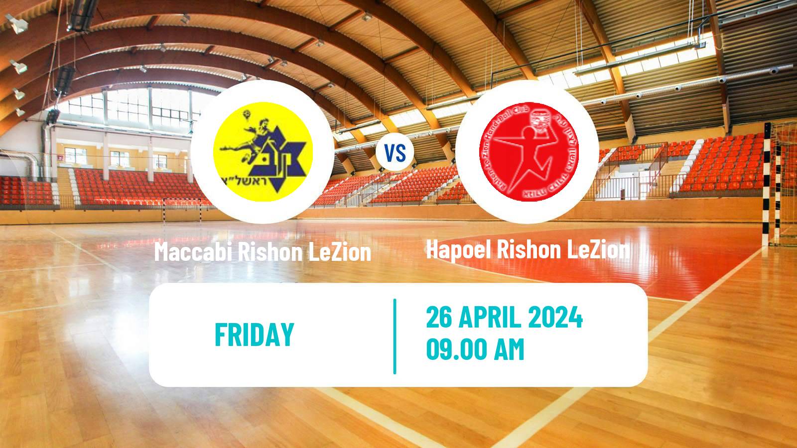 Handball Israeli Division 1 Handball Maccabi Rishon LeZion - Hapoel Rishon LeZion