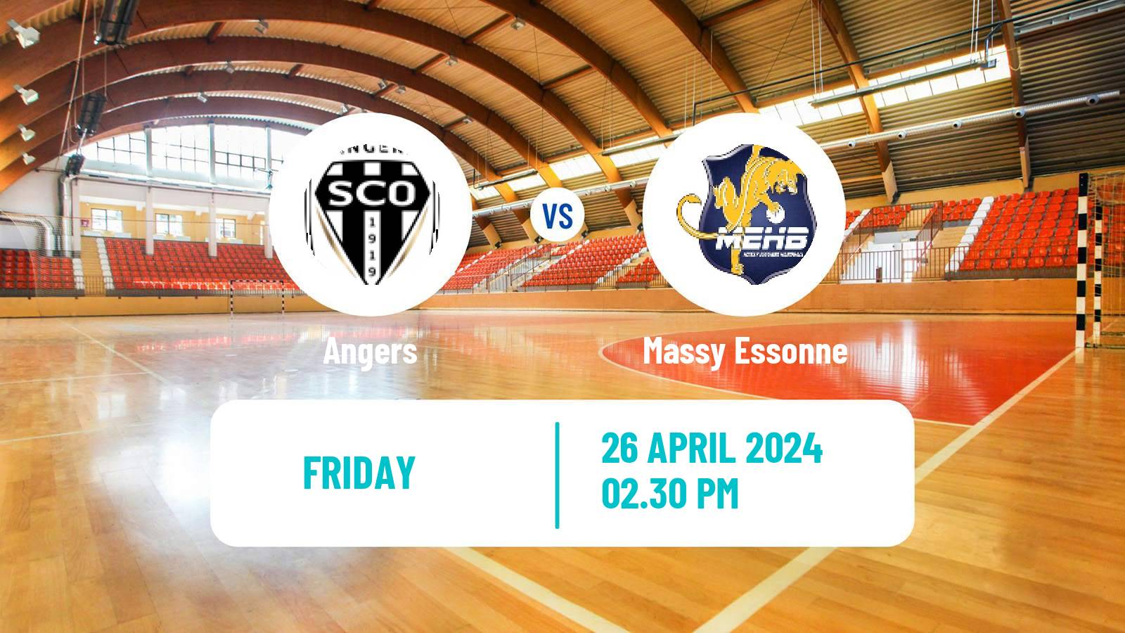 Handball French Proligue Handball Angers - Massy Essonne
