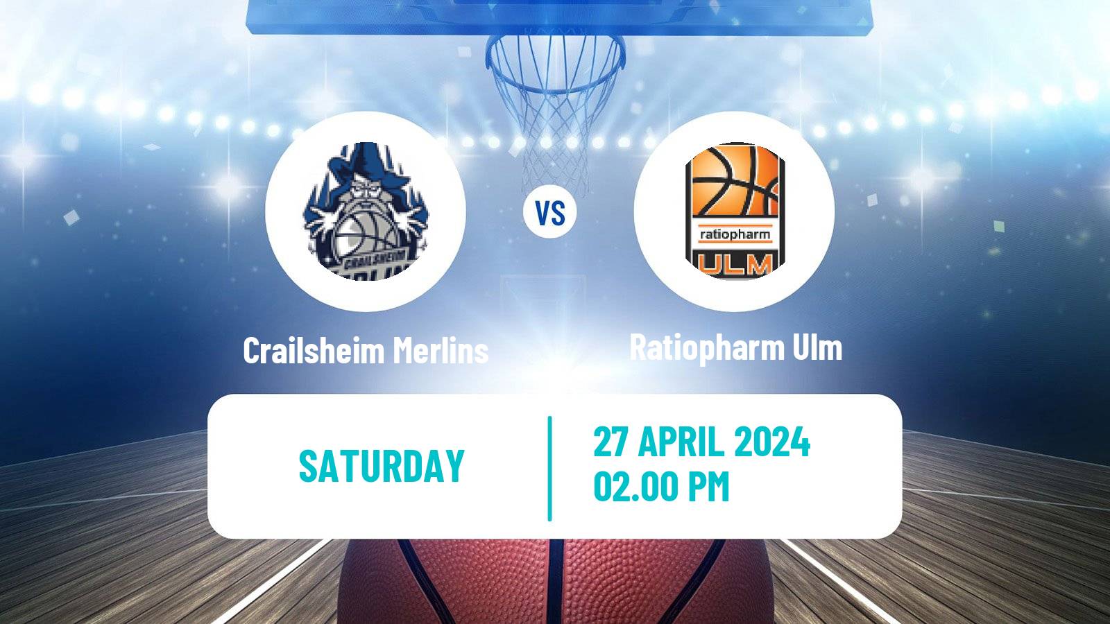 Basketball German BBL Crailsheim Merlins - Ratiopharm Ulm