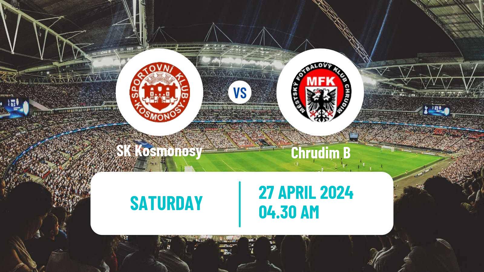 Soccer Czech Division C Kosmonosy - Chrudim B