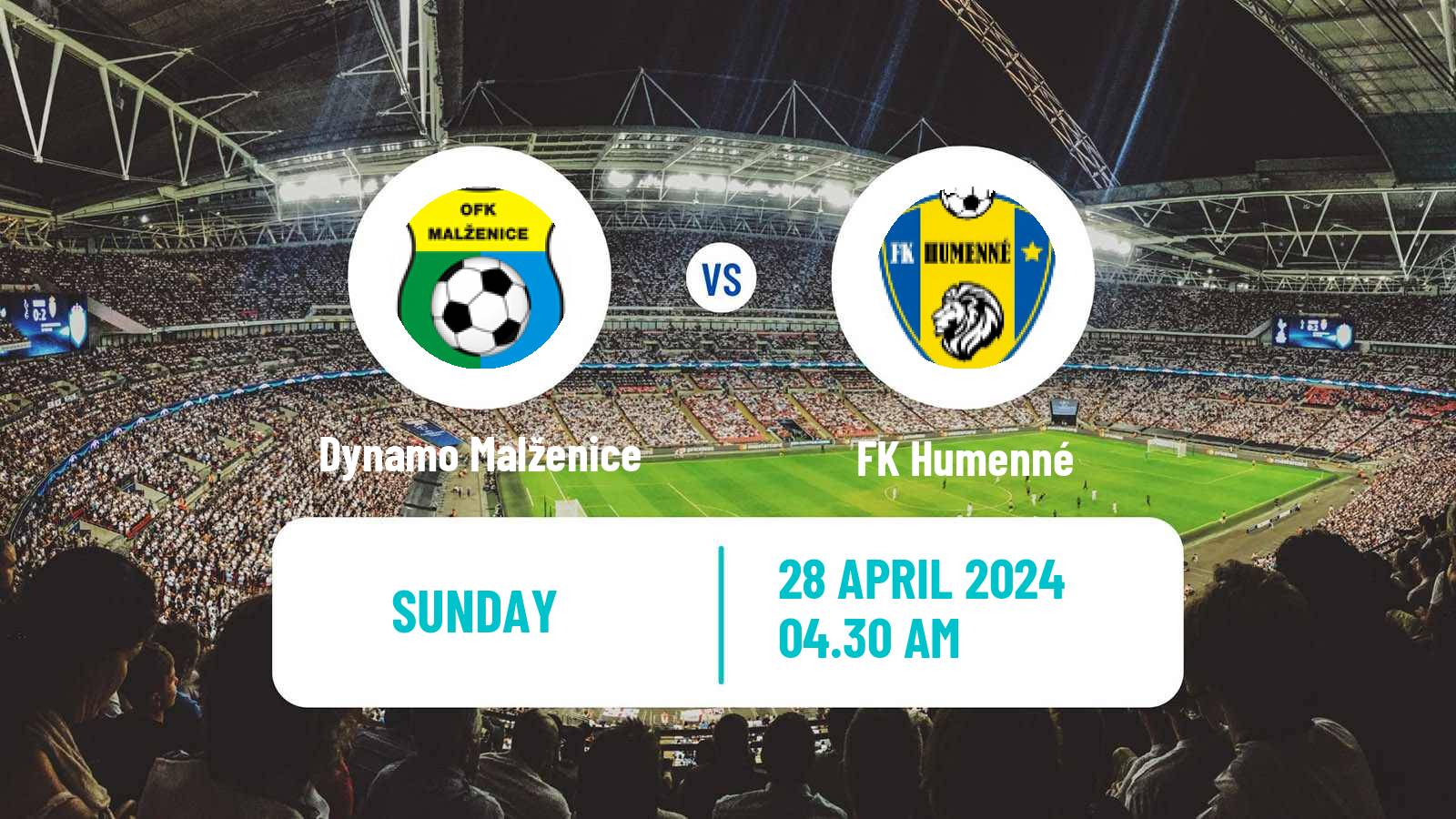 Soccer Slovak 2 Liga Dynamo Malženice - FK Humenné