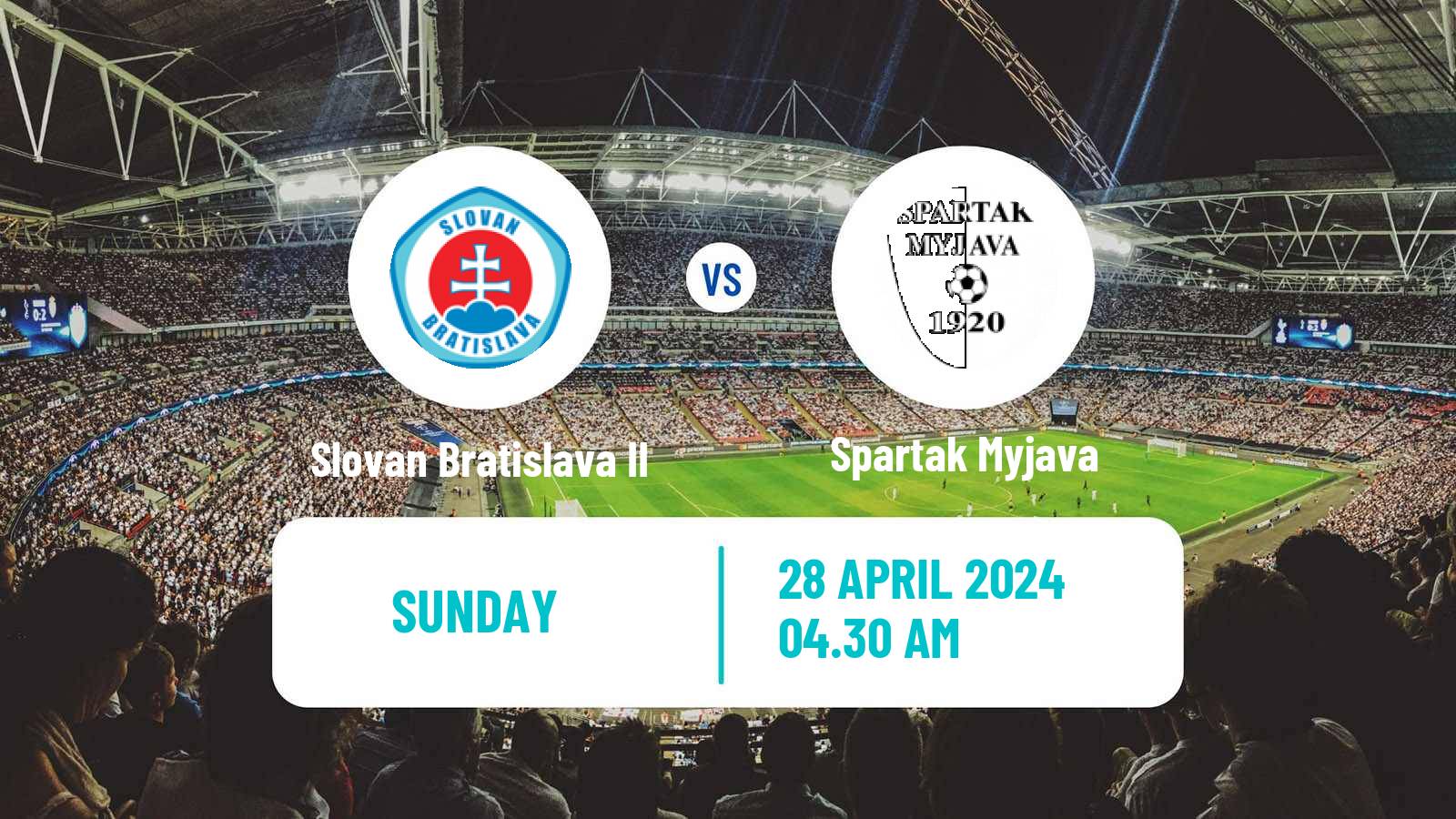 Soccer Slovak 2 Liga Slovan Bratislava II - Spartak Myjava