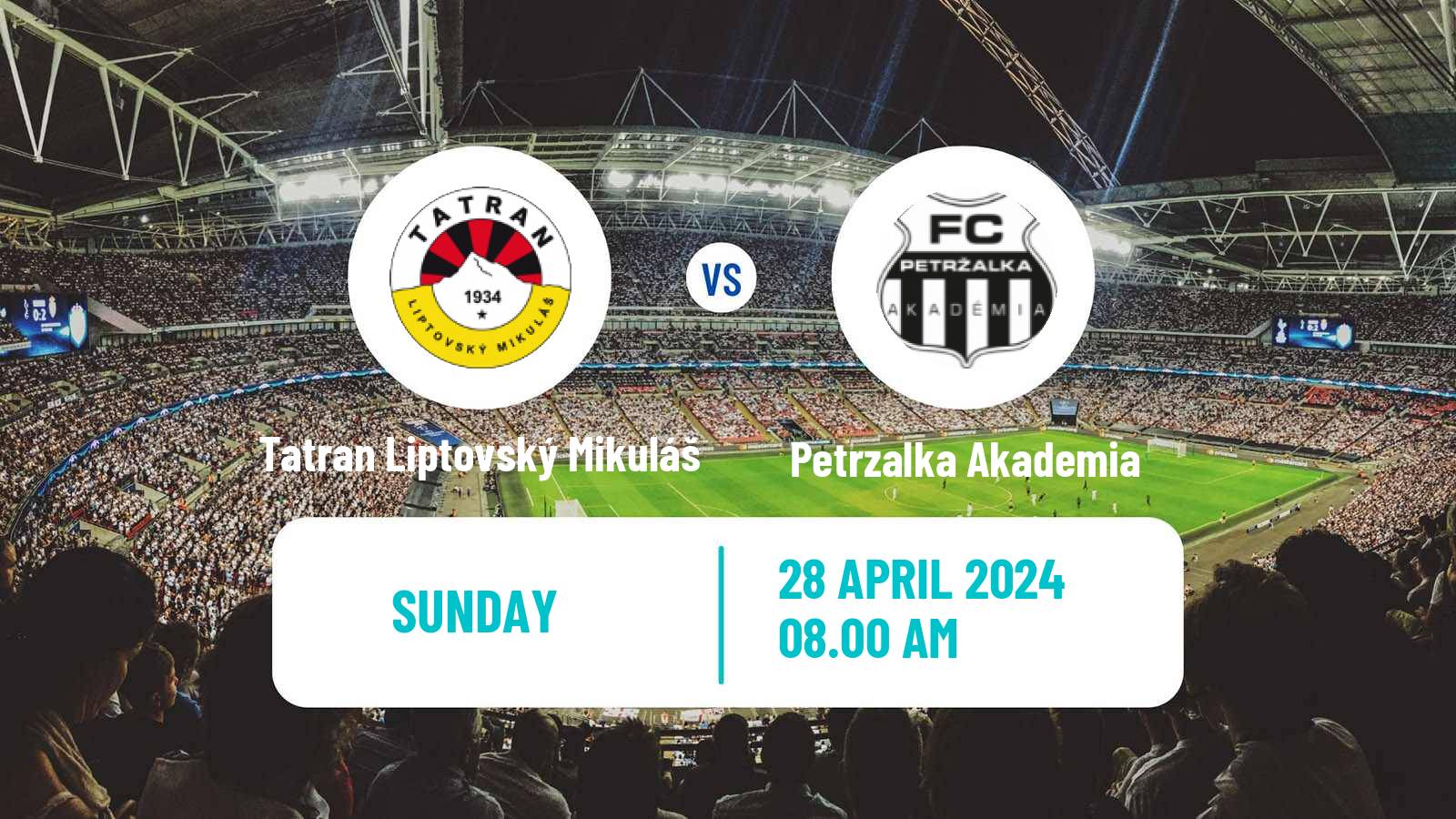 Soccer Slovak 2 Liga Tatran Liptovský Mikuláš - Petrzalka Akademia