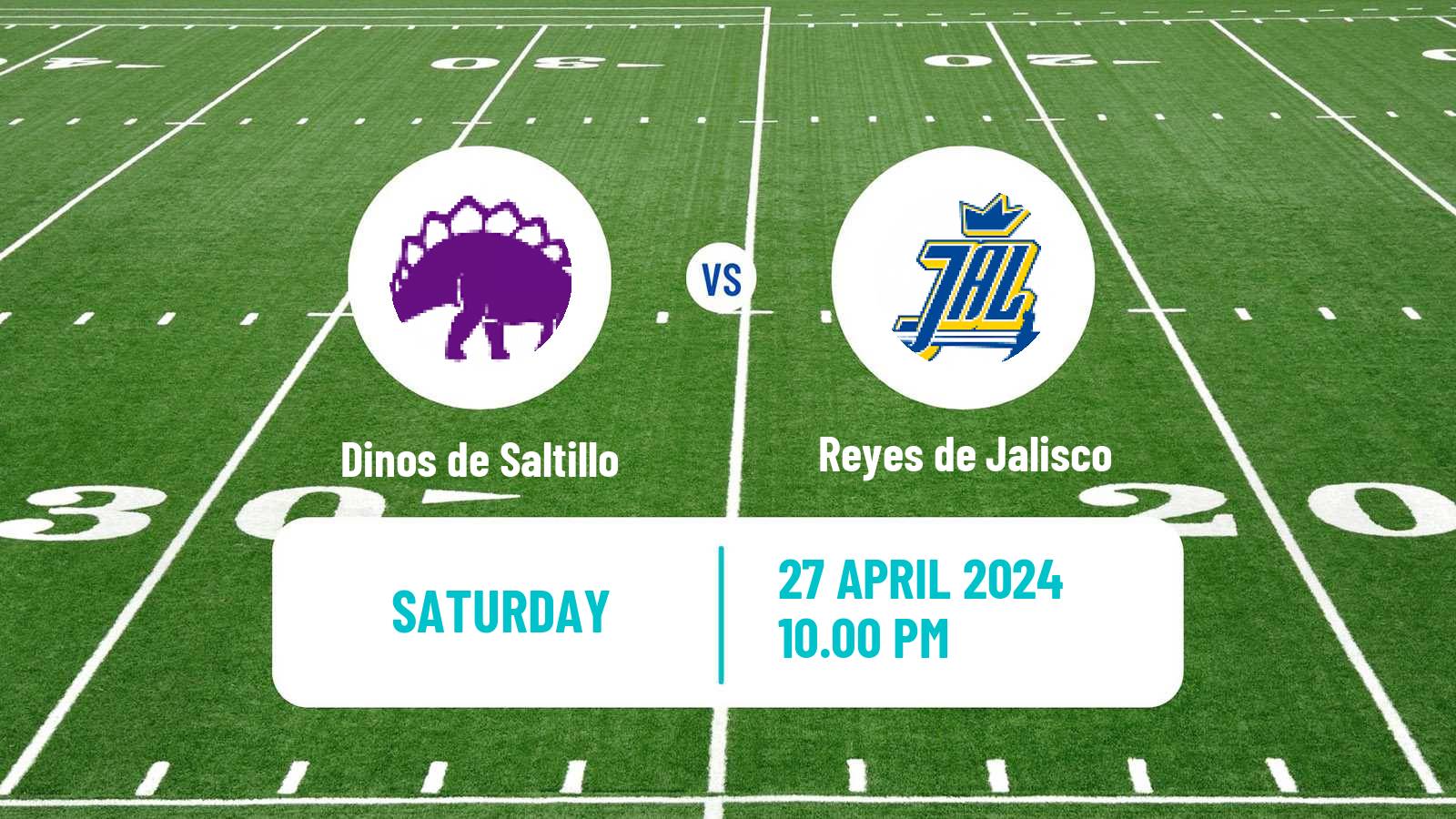 American football Mexican LFA Dinos de Saltillo - Reyes de Jalisco