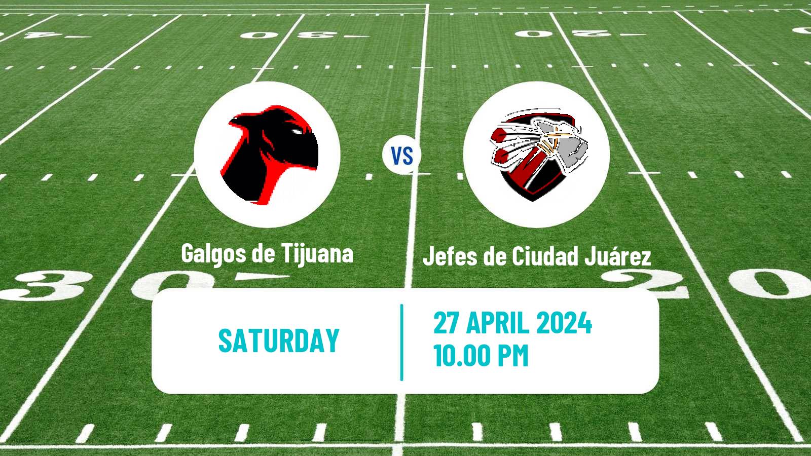 American football Mexican LFA Galgos de Tijuana - Jefes de Ciudad Juárez