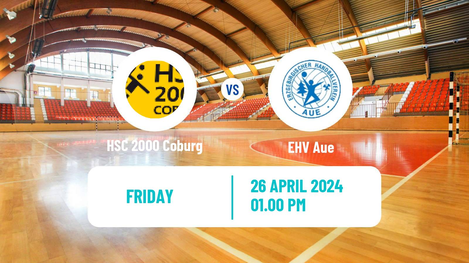 Handball German 2 Bundesliga Handball HSC 2000 Coburg - EHV Aue
