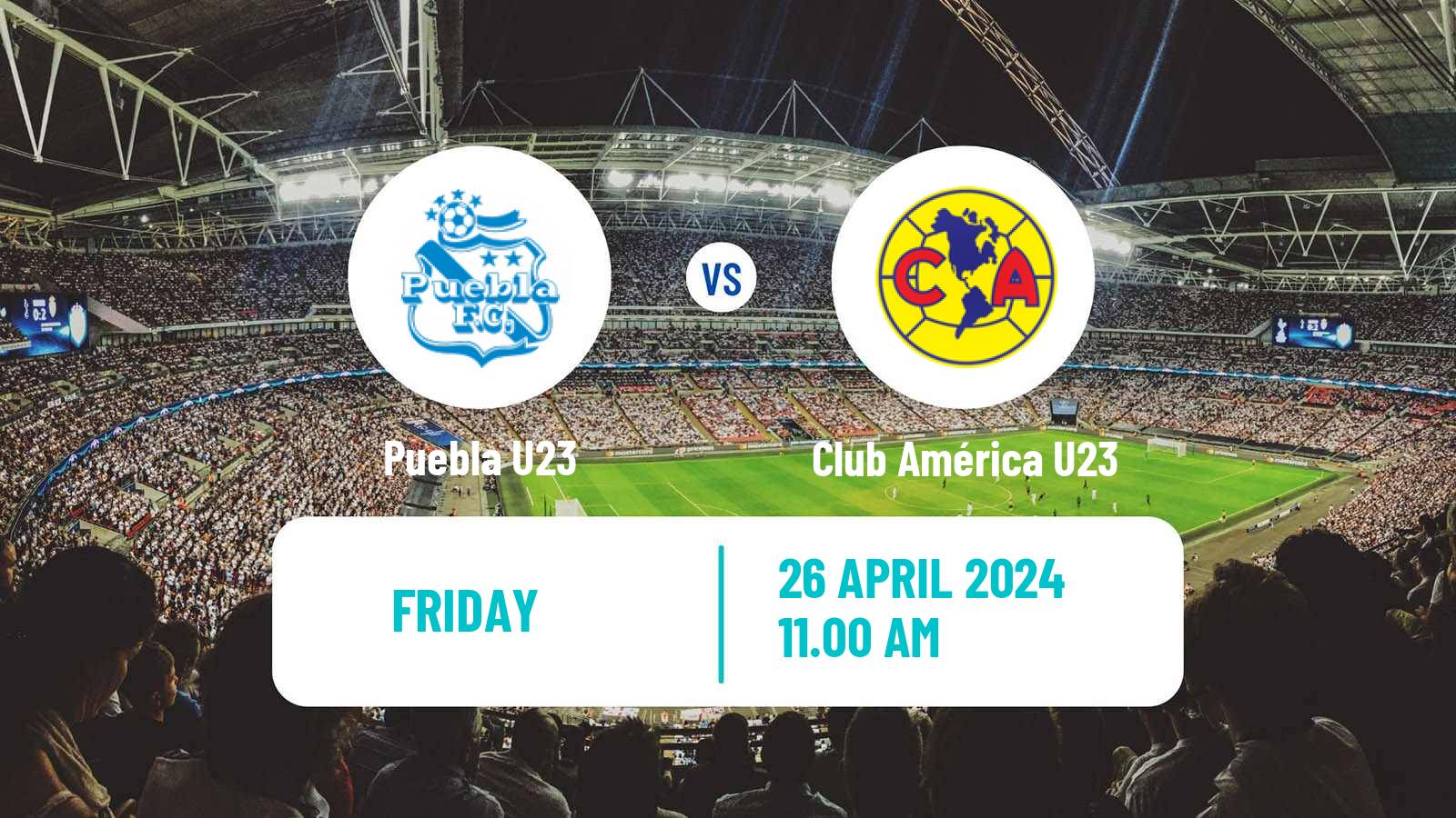 Soccer Mexican Liga MX U23 Puebla U23 - Club América U23