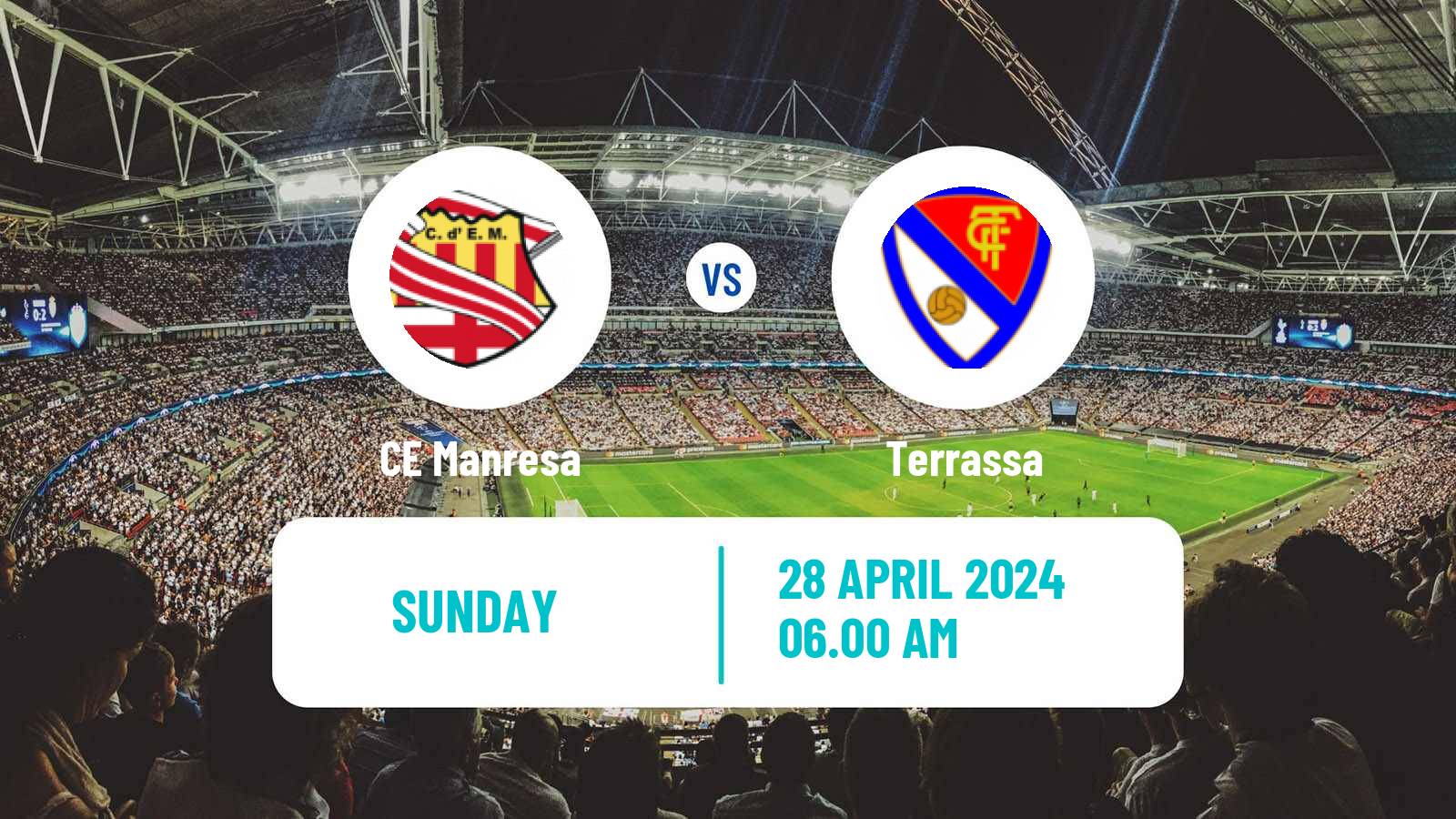 Soccer Spanish Segunda RFEF - Group 3 Manresa - Terrassa