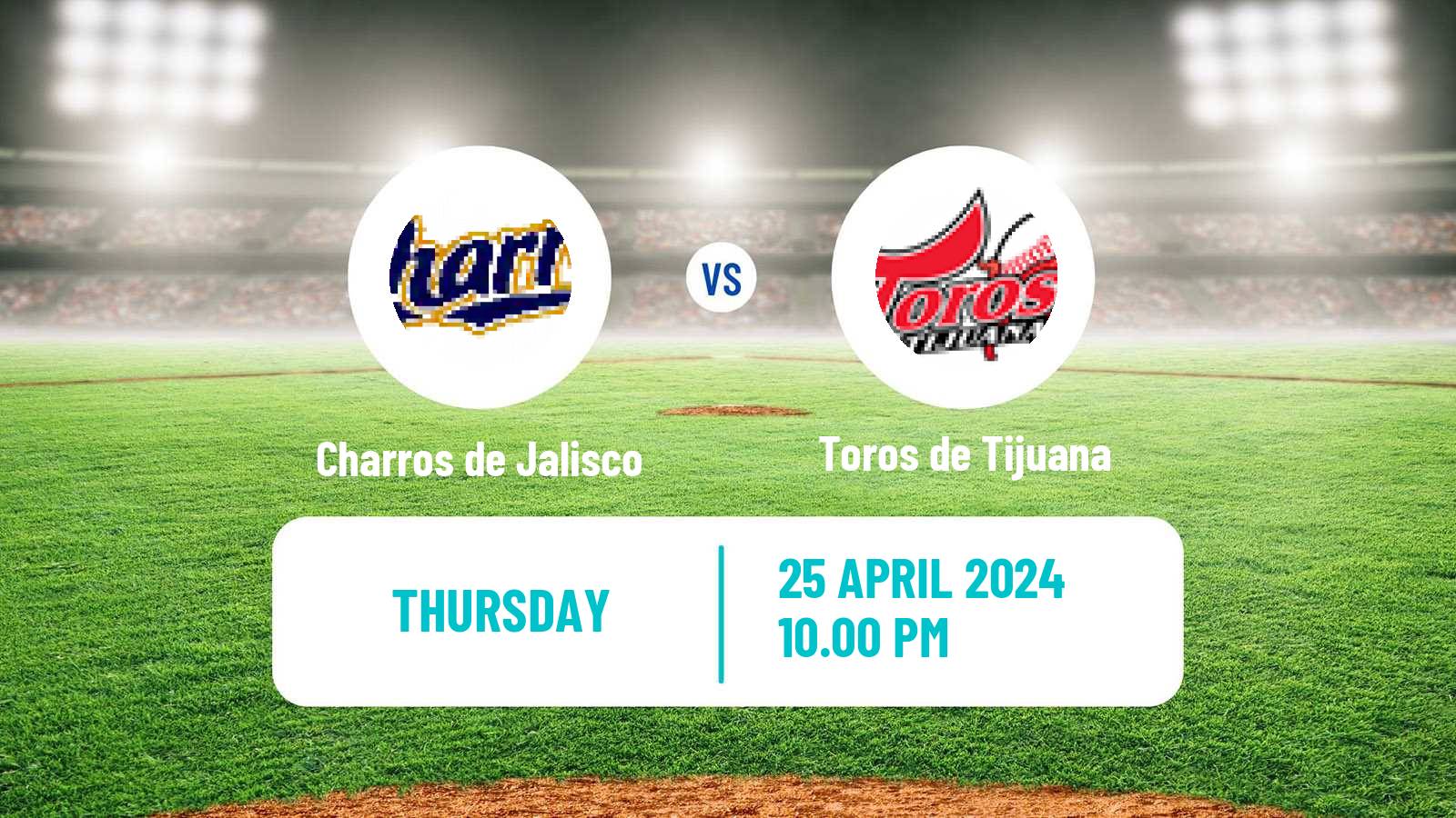 Baseball LMB Charros de Jalisco - Toros de Tijuana