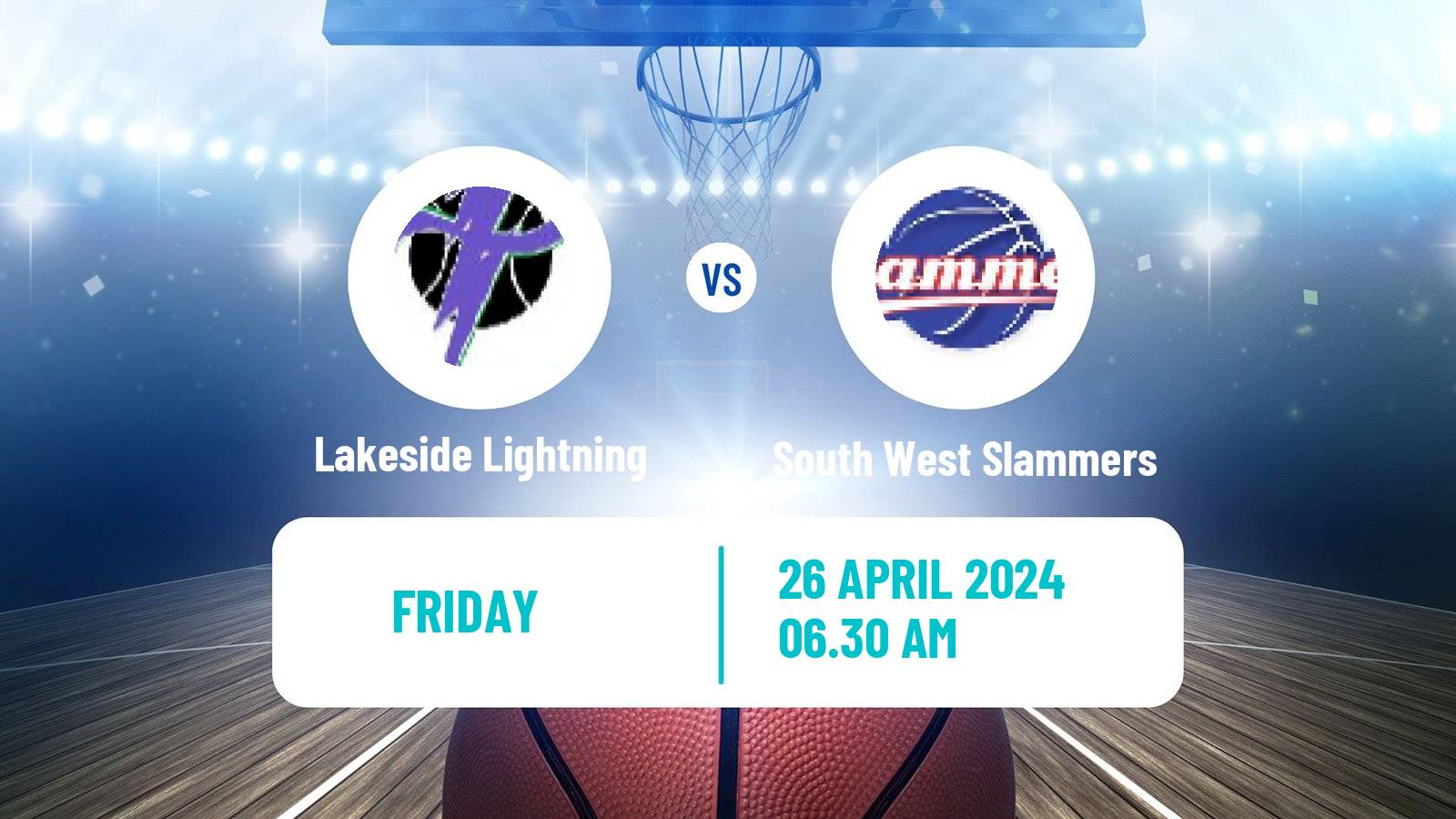 Basketball Australian NBL1 West Women Lakeside Lightning - South West Slammers